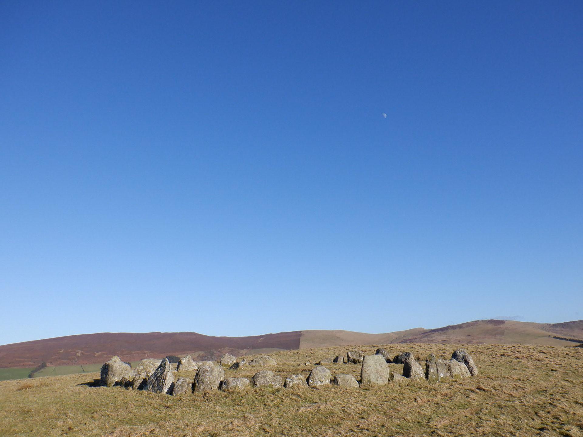 Stone circle and moon