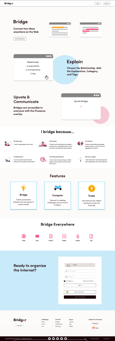 Previous Landing Page