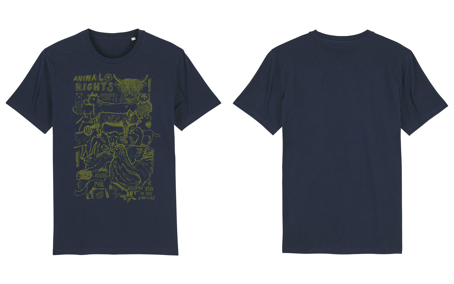 Printdesign for Animal Rights Switzerland