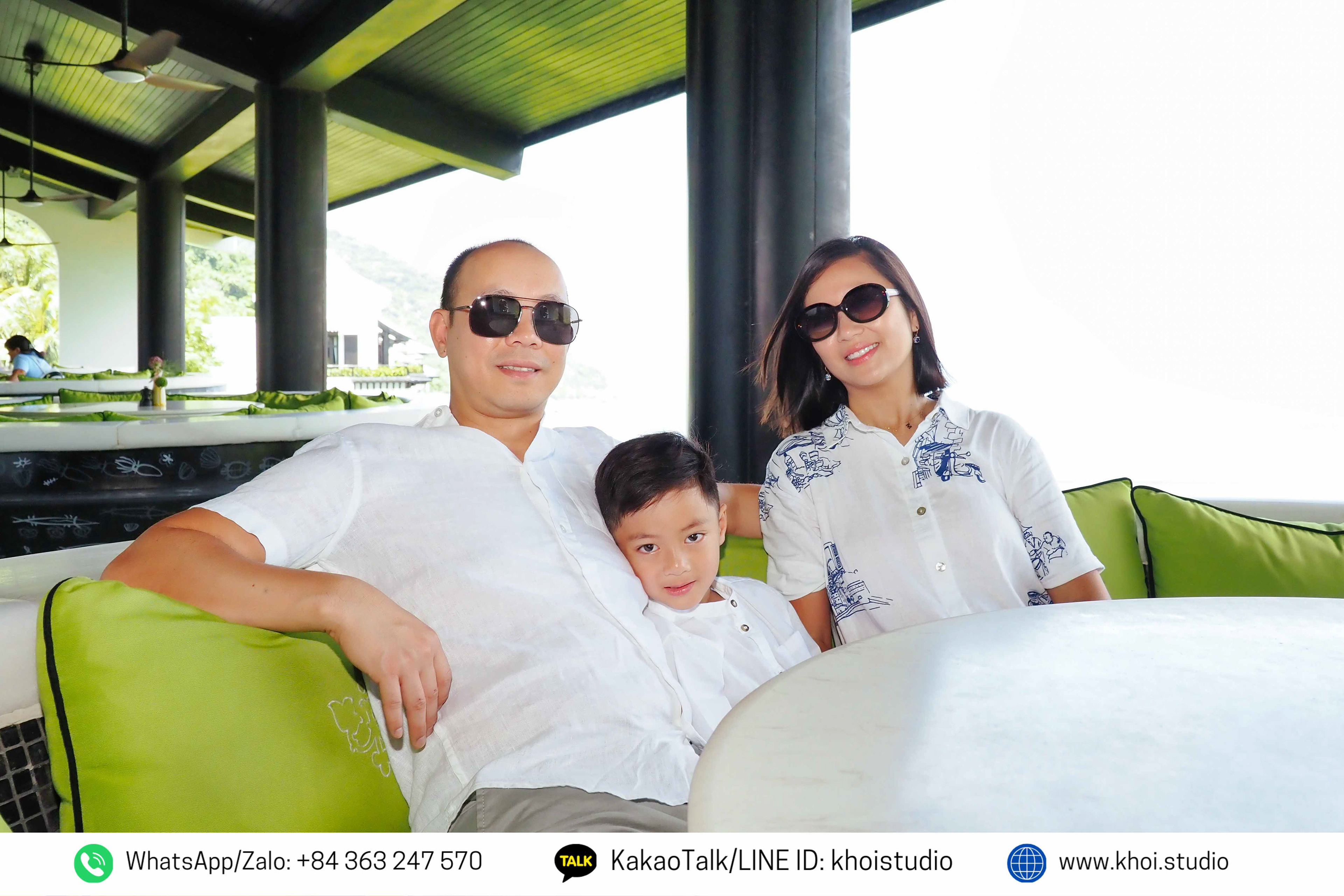 Family vacation photography at resorts in Da Nang