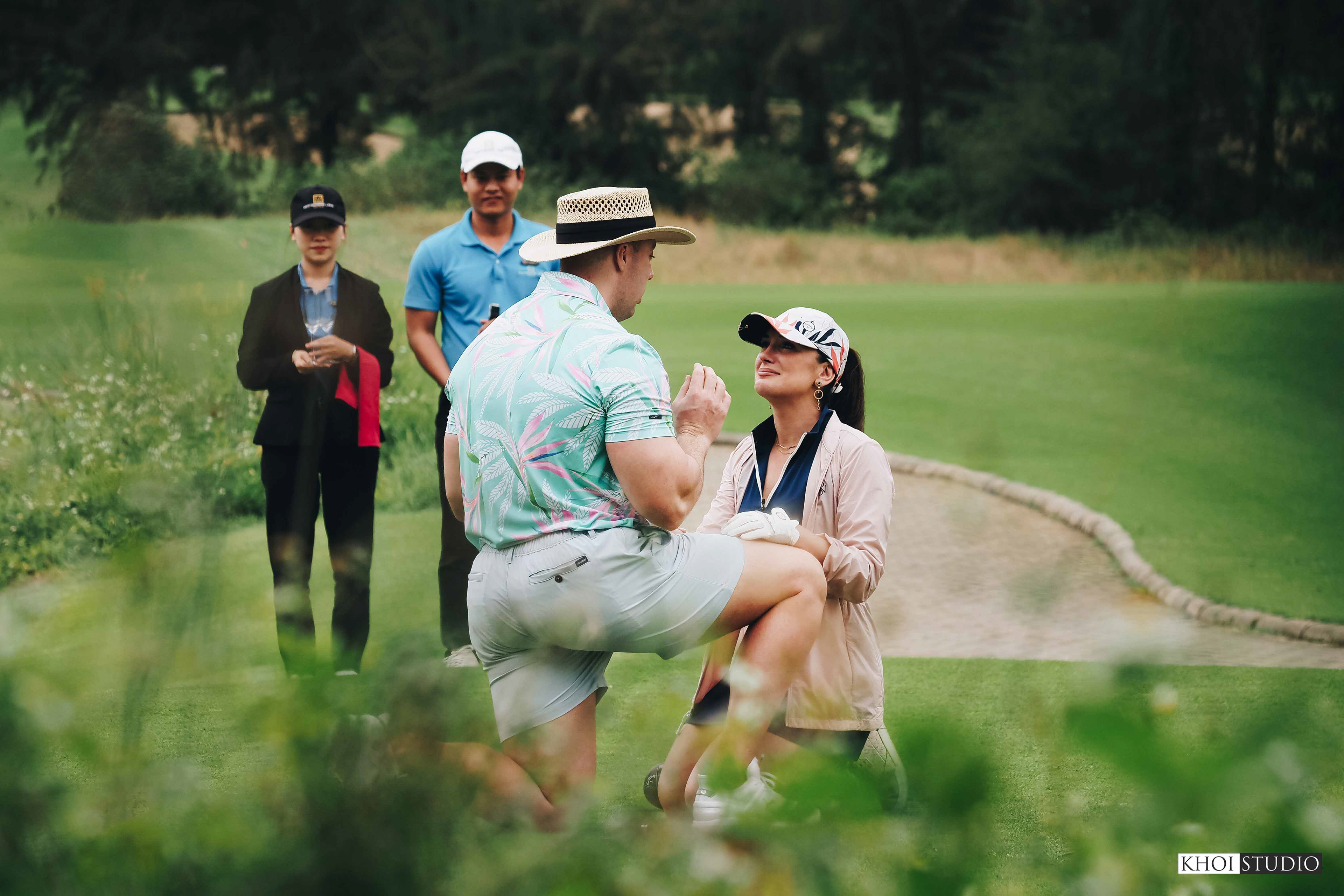 Proposal Photography at a Golf Course in Da Nang