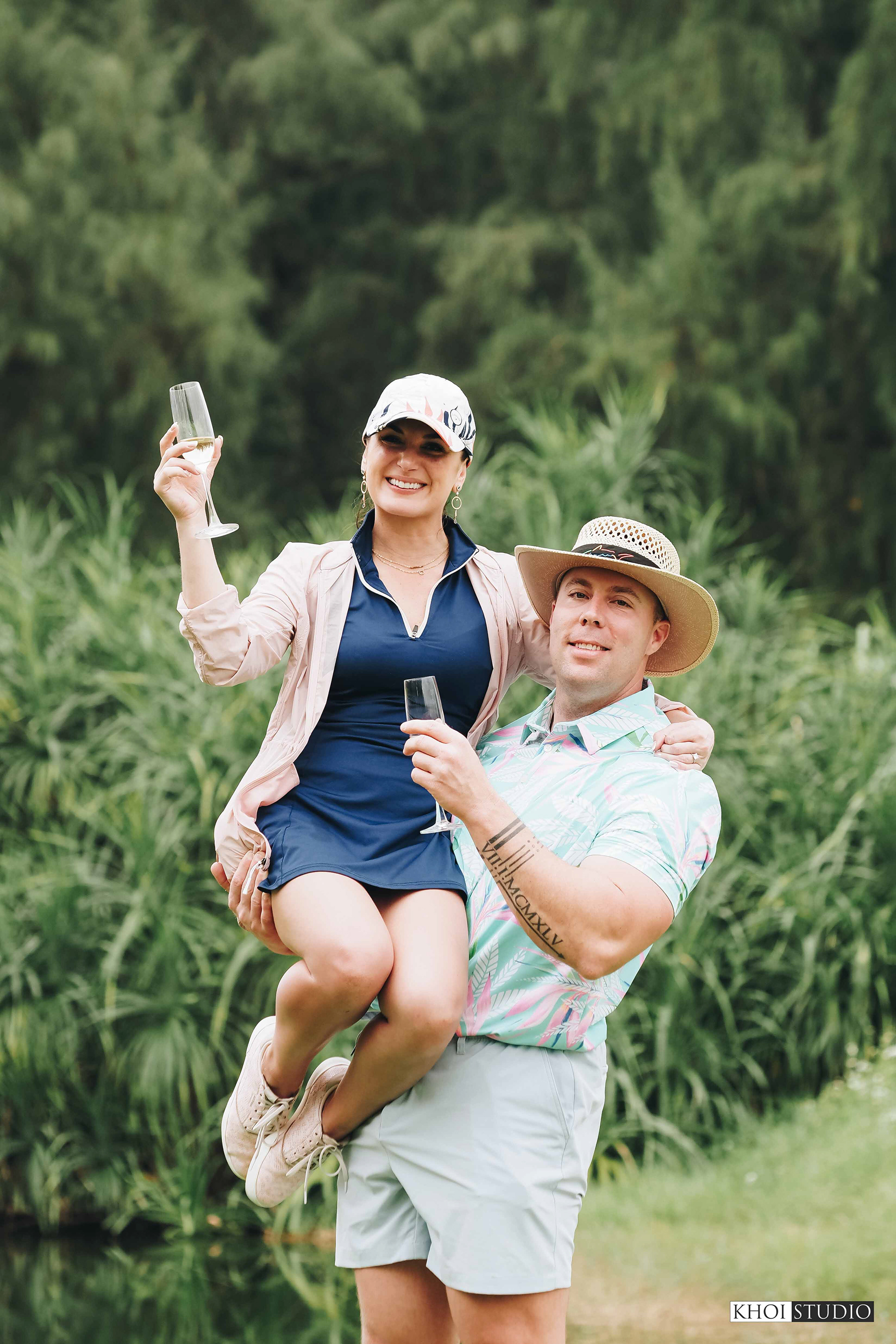 Proposal Photography at a Golf Course in Da Nang