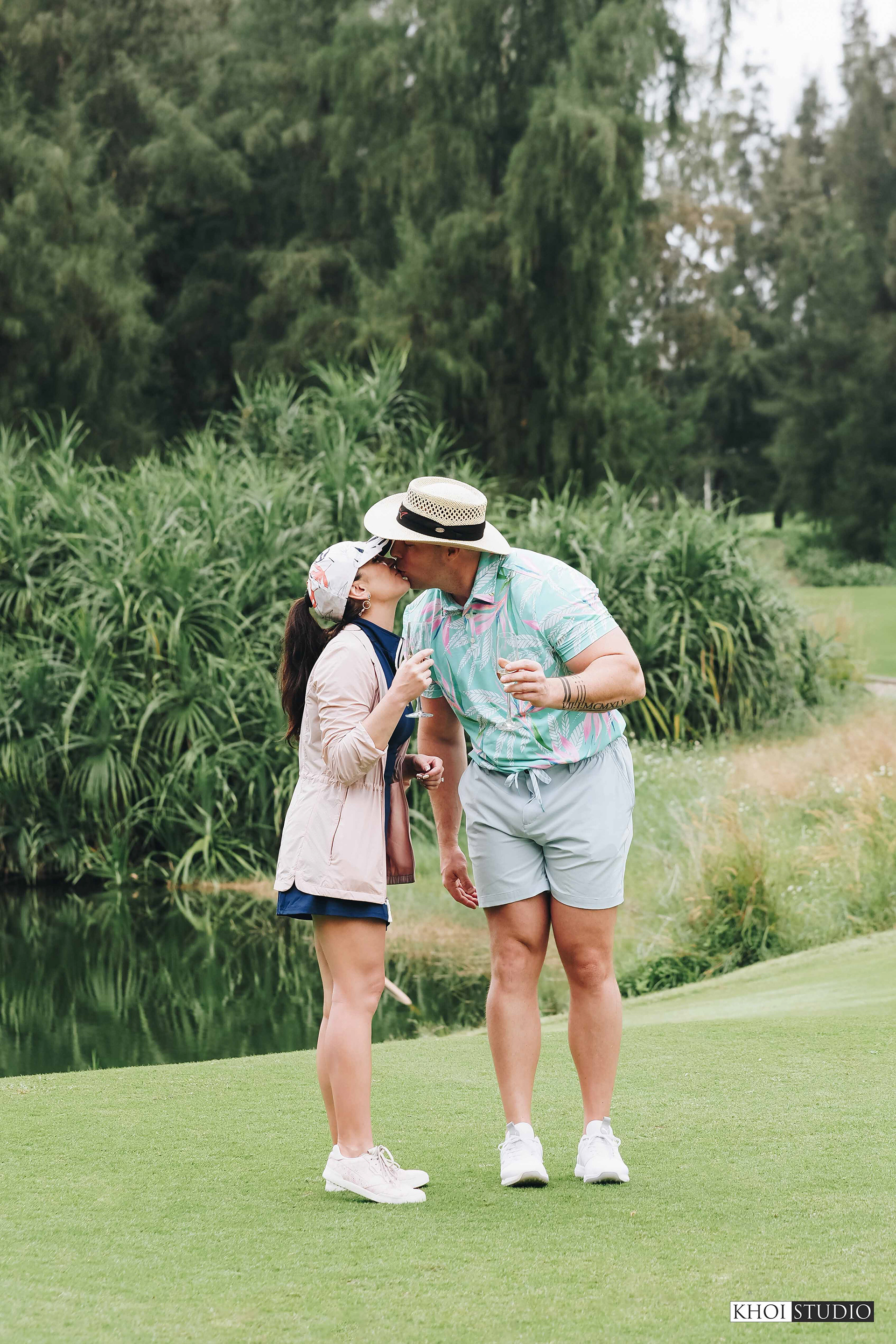 Proposal Photography at a Golf Course in Da Nang