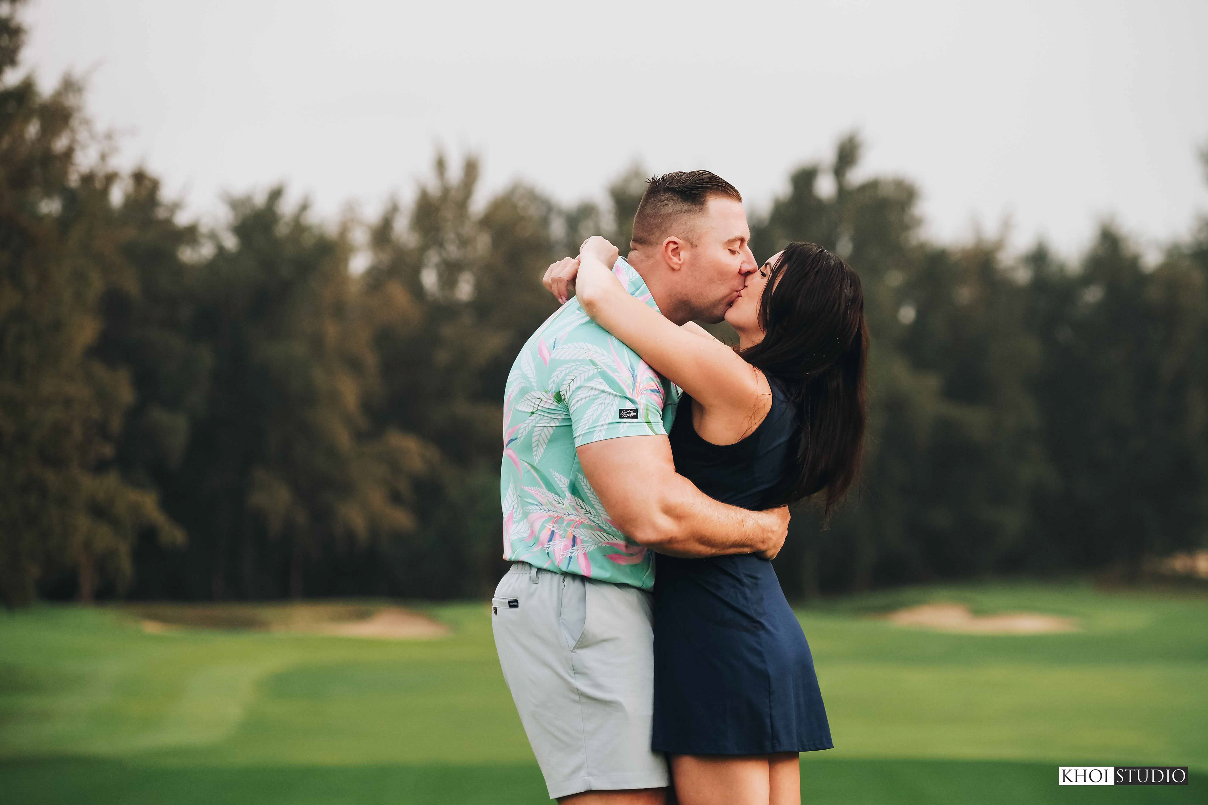 Proposal Photography at a Golf Course in Da Nang
