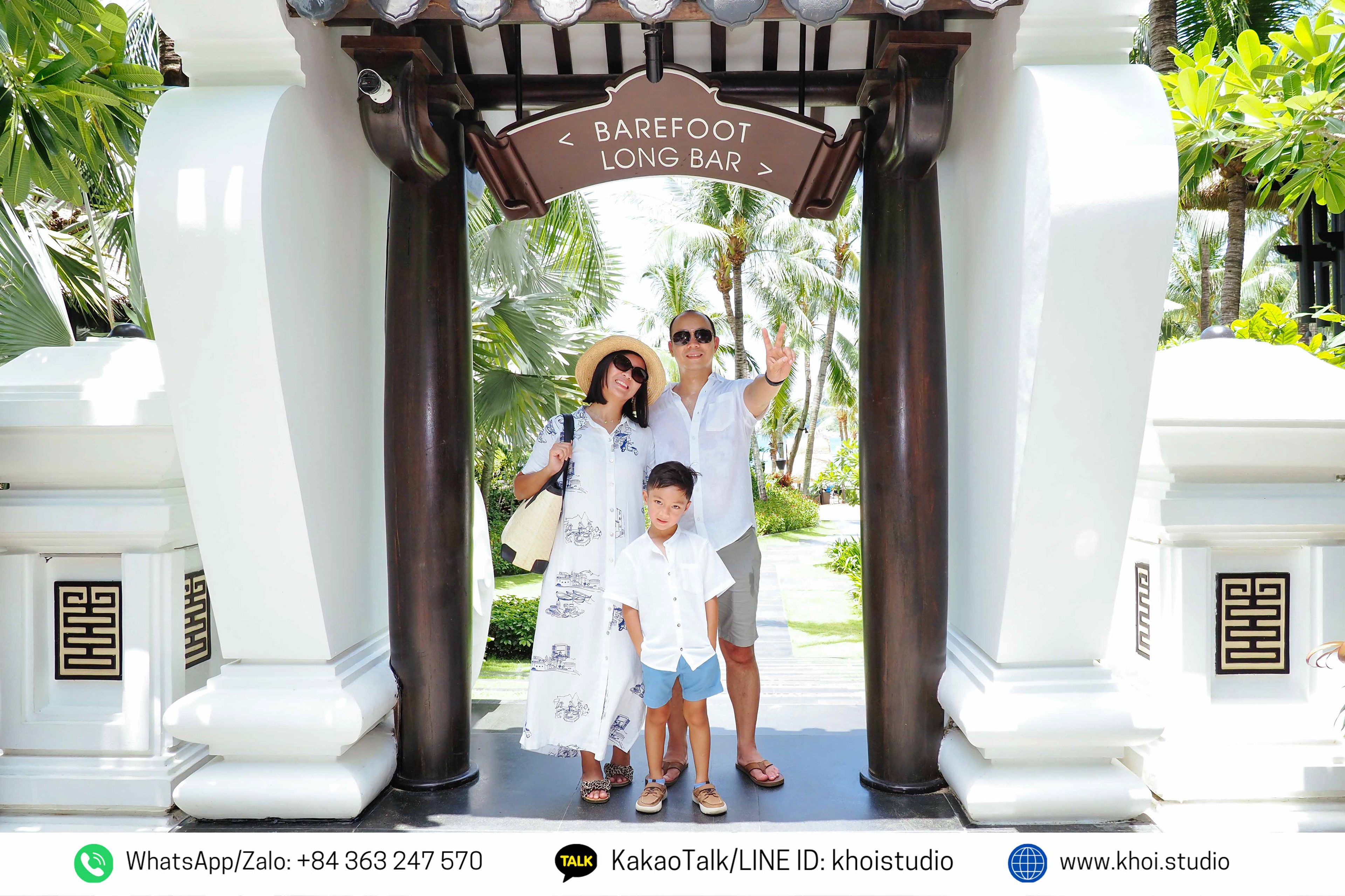 Family vacation photography at resorts in Da Nang