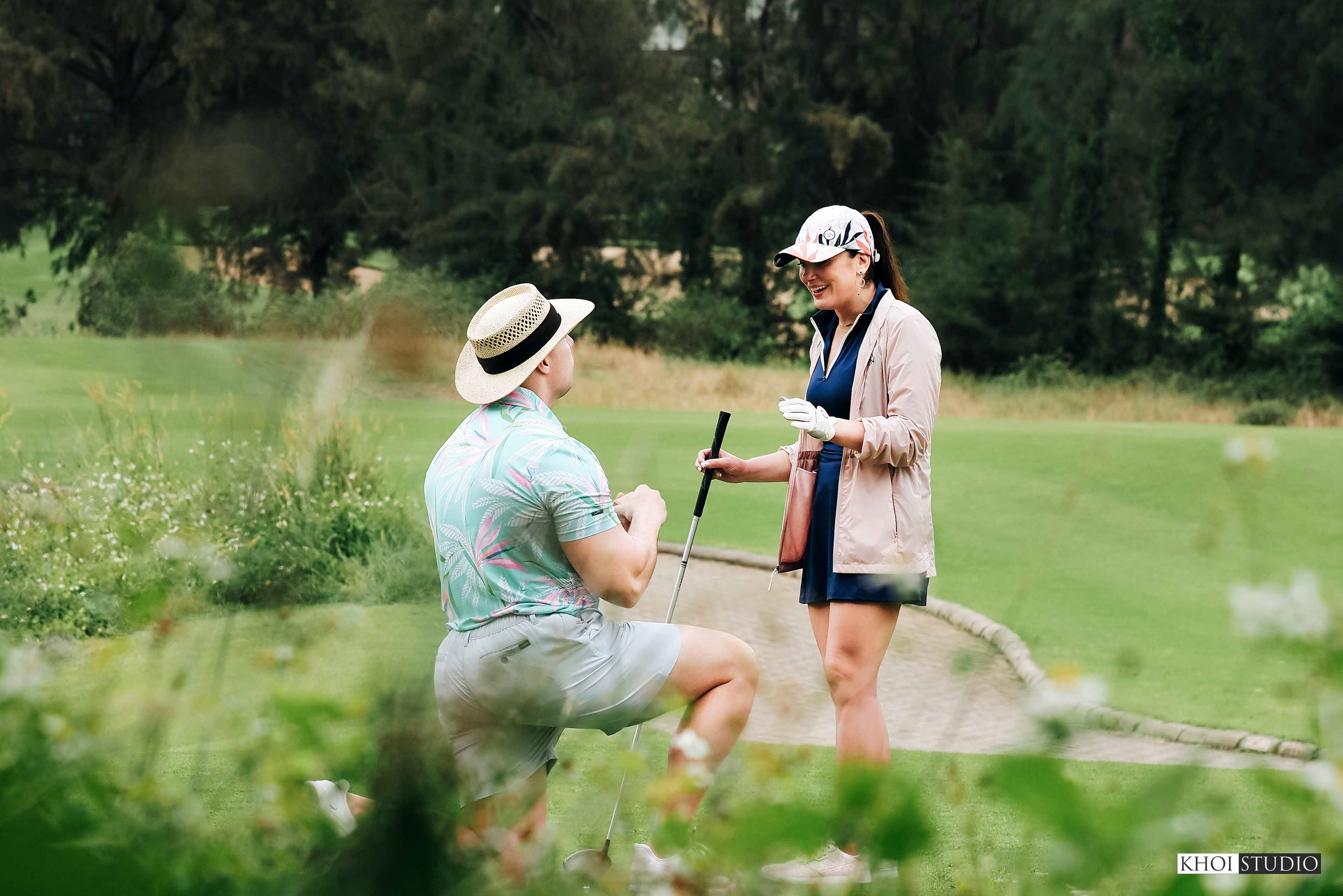Proposal Photography at a Golf Course in Da Nang