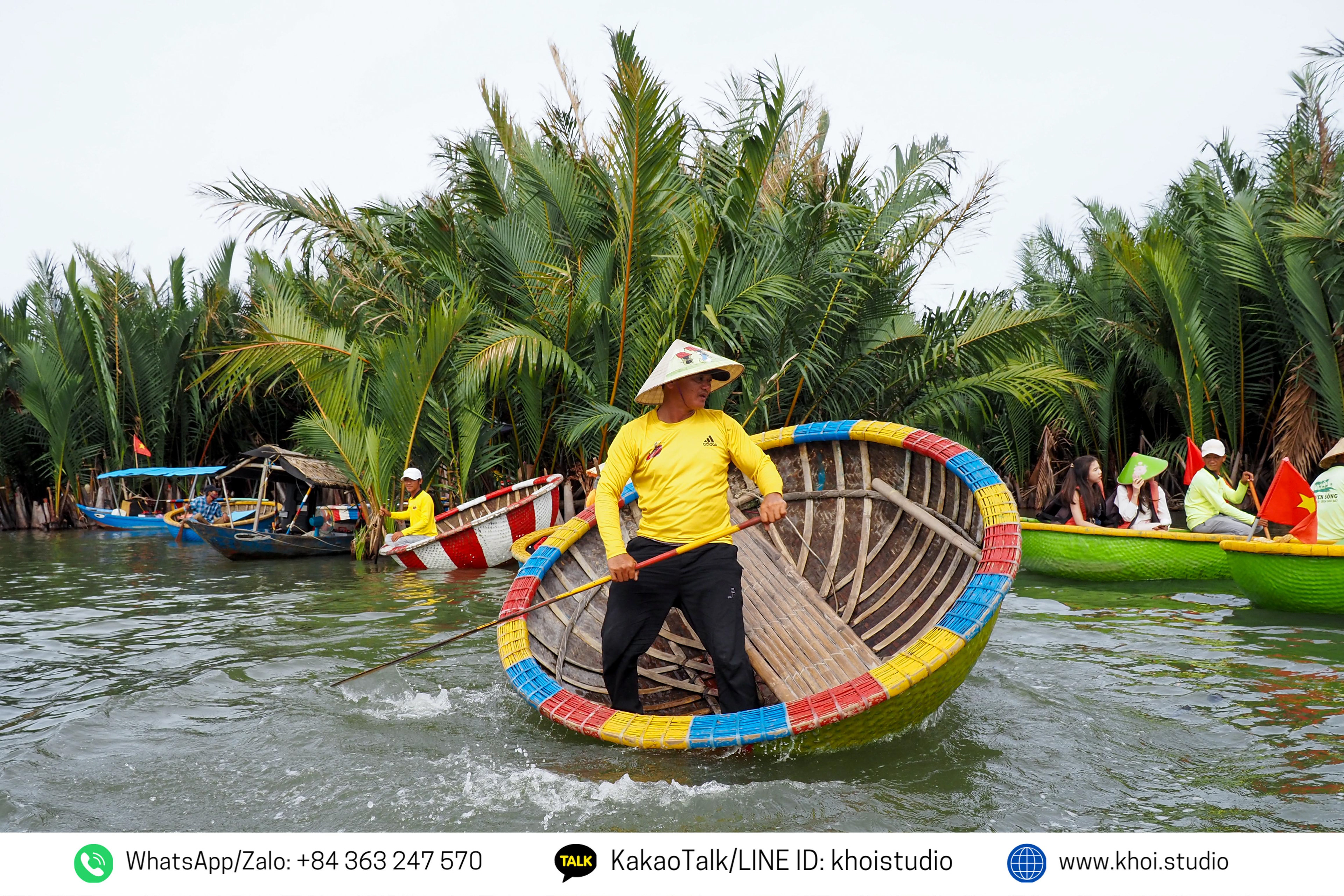 HOI AN TRAVEL GUIDE - HOI AN COCONUT BOAT