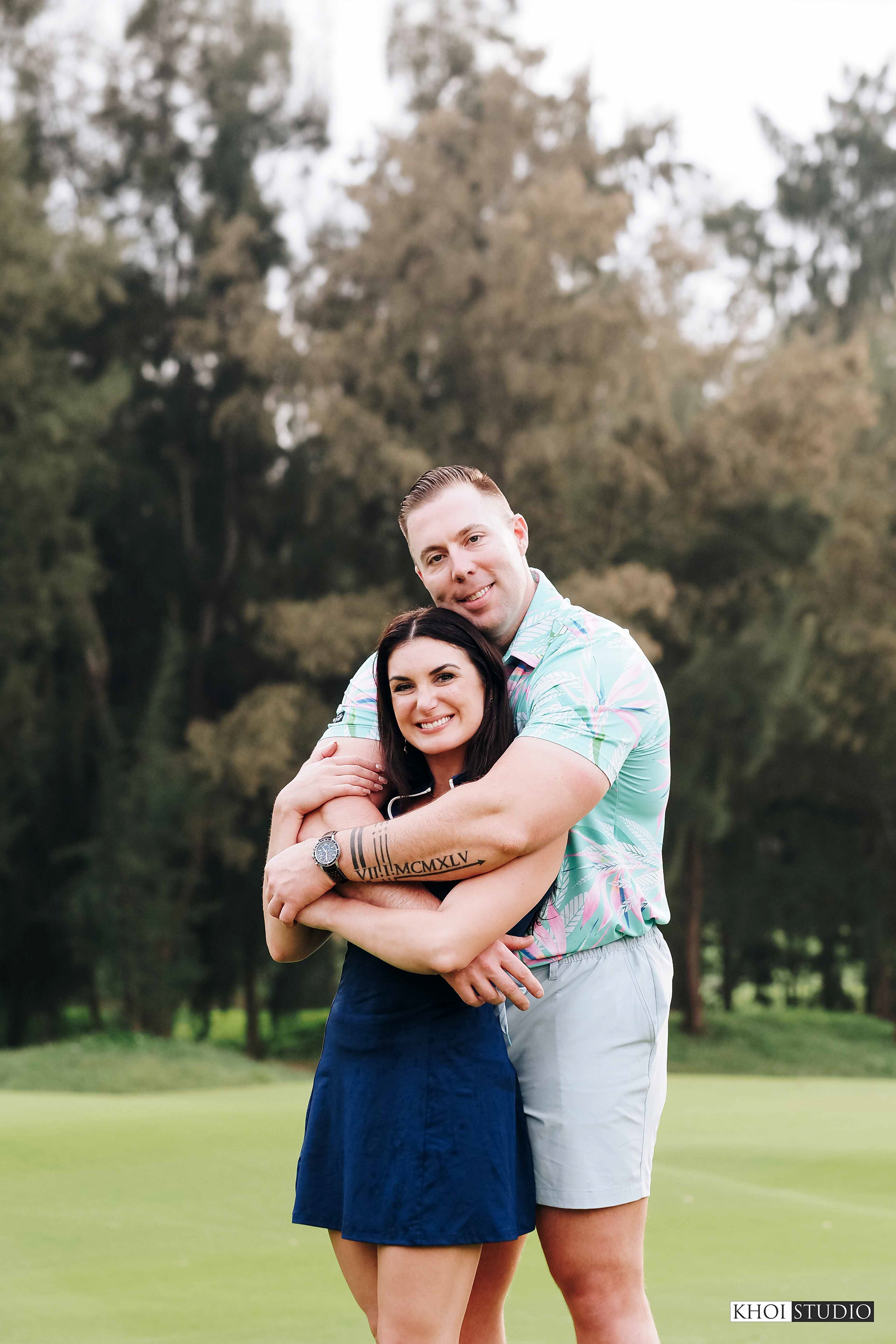 Proposal Photography at a Golf Course in Da Nang