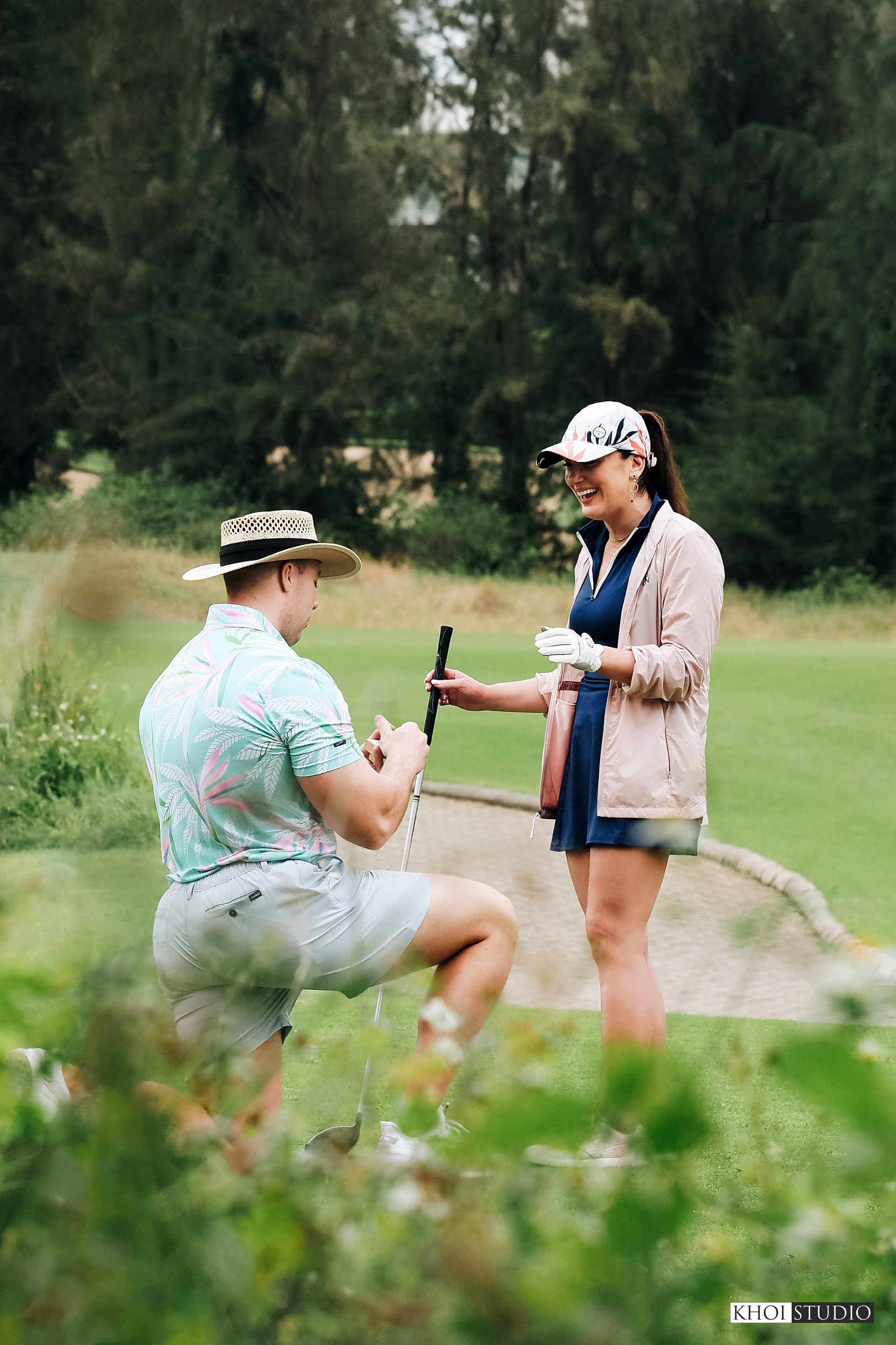 Proposal Photography at a Golf Course in Da Nang