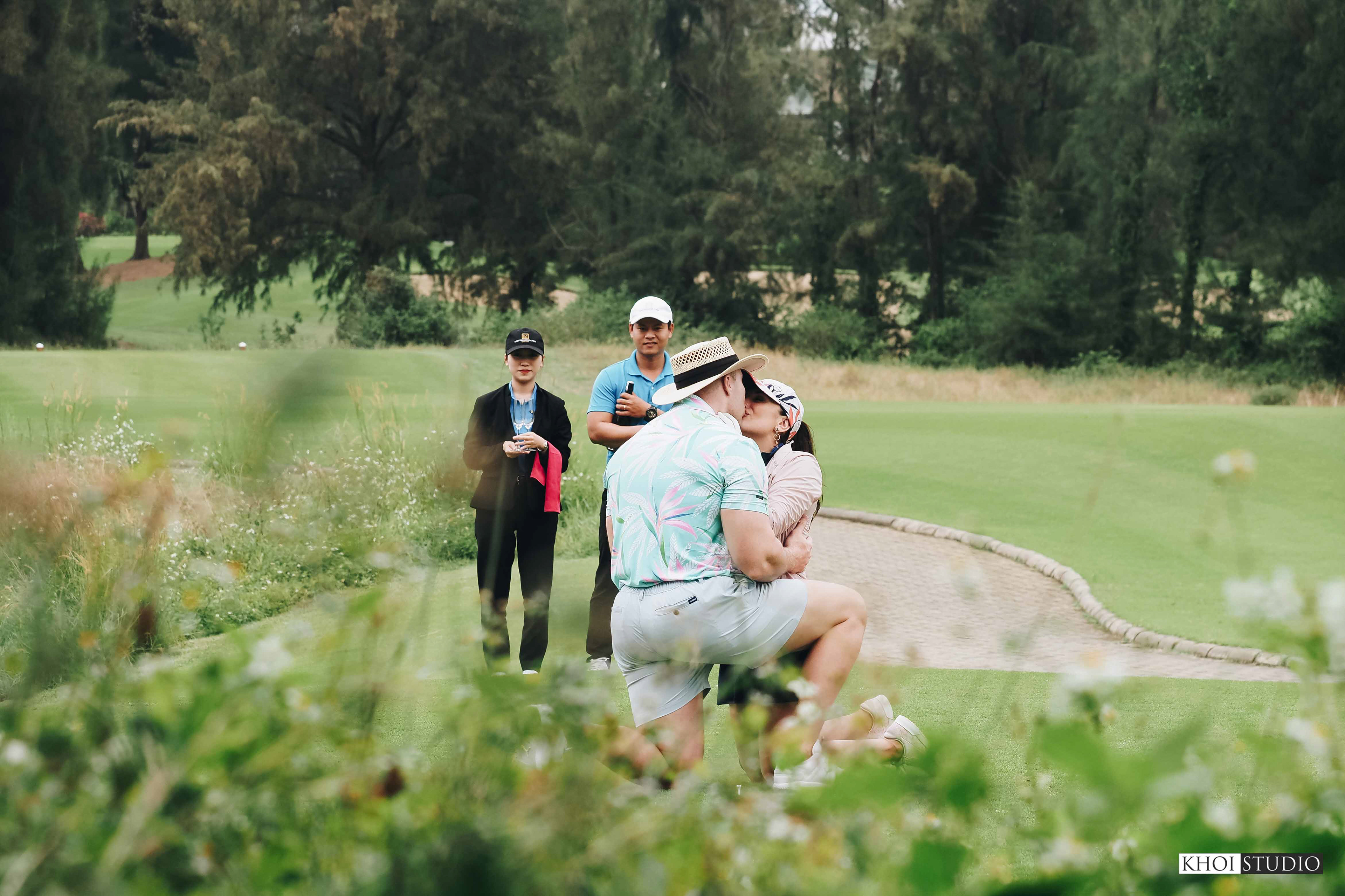 Proposal Photography at a Golf Course in Da Nang