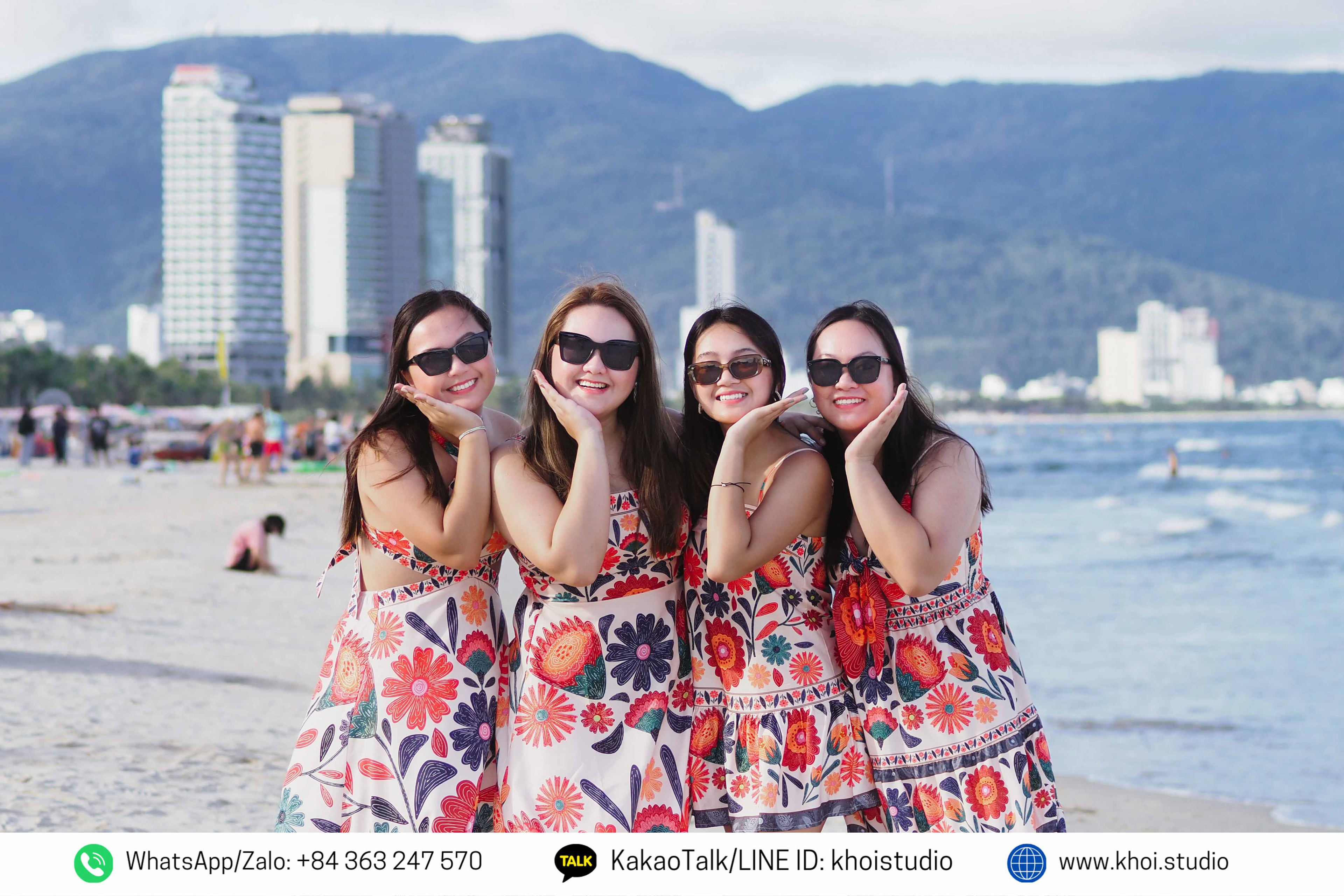 Family vacation photography activities on Da Nang beaches