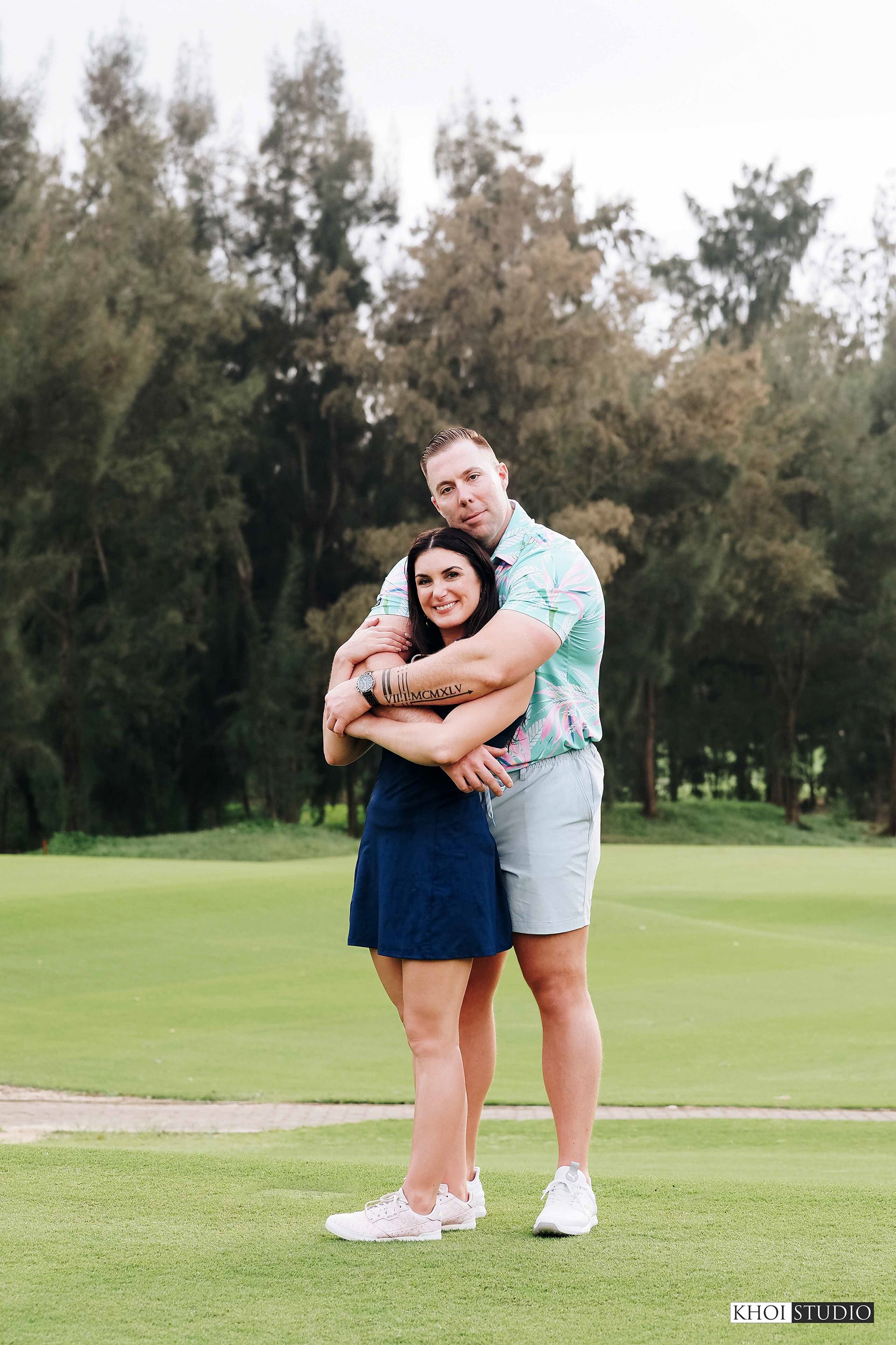Proposal Photography at a Golf Course in Da Nang