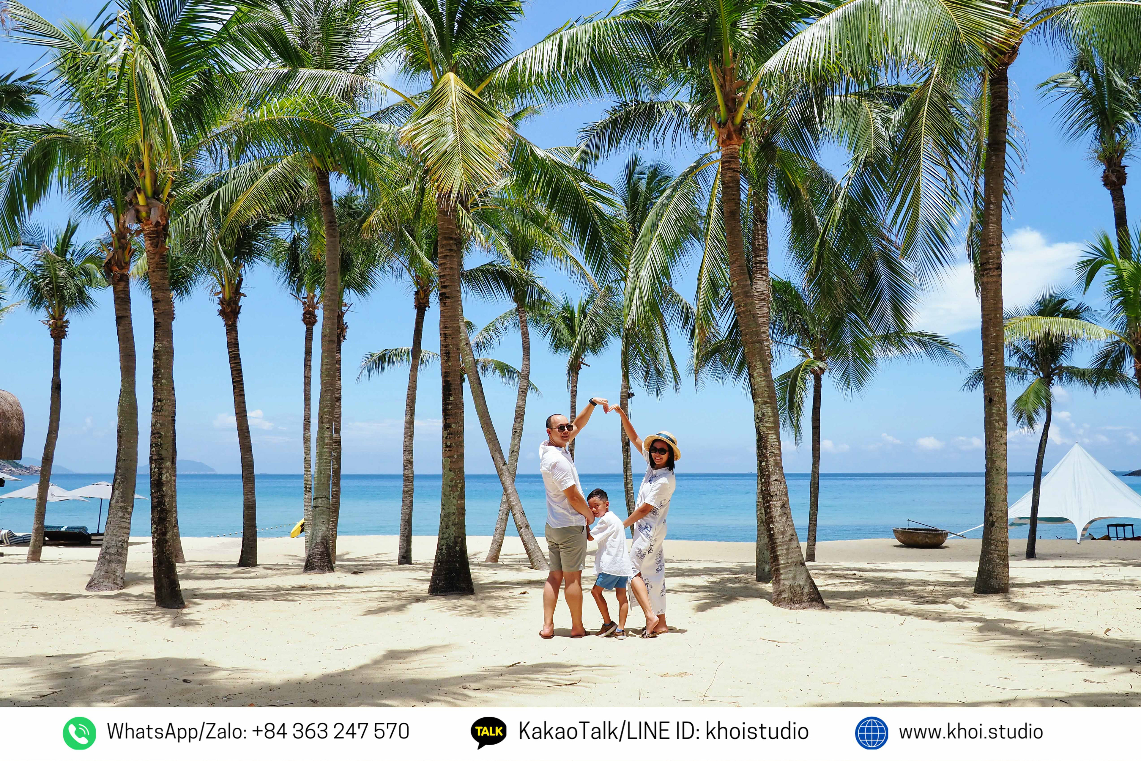 Family vacation photography at resorts in Da Nang