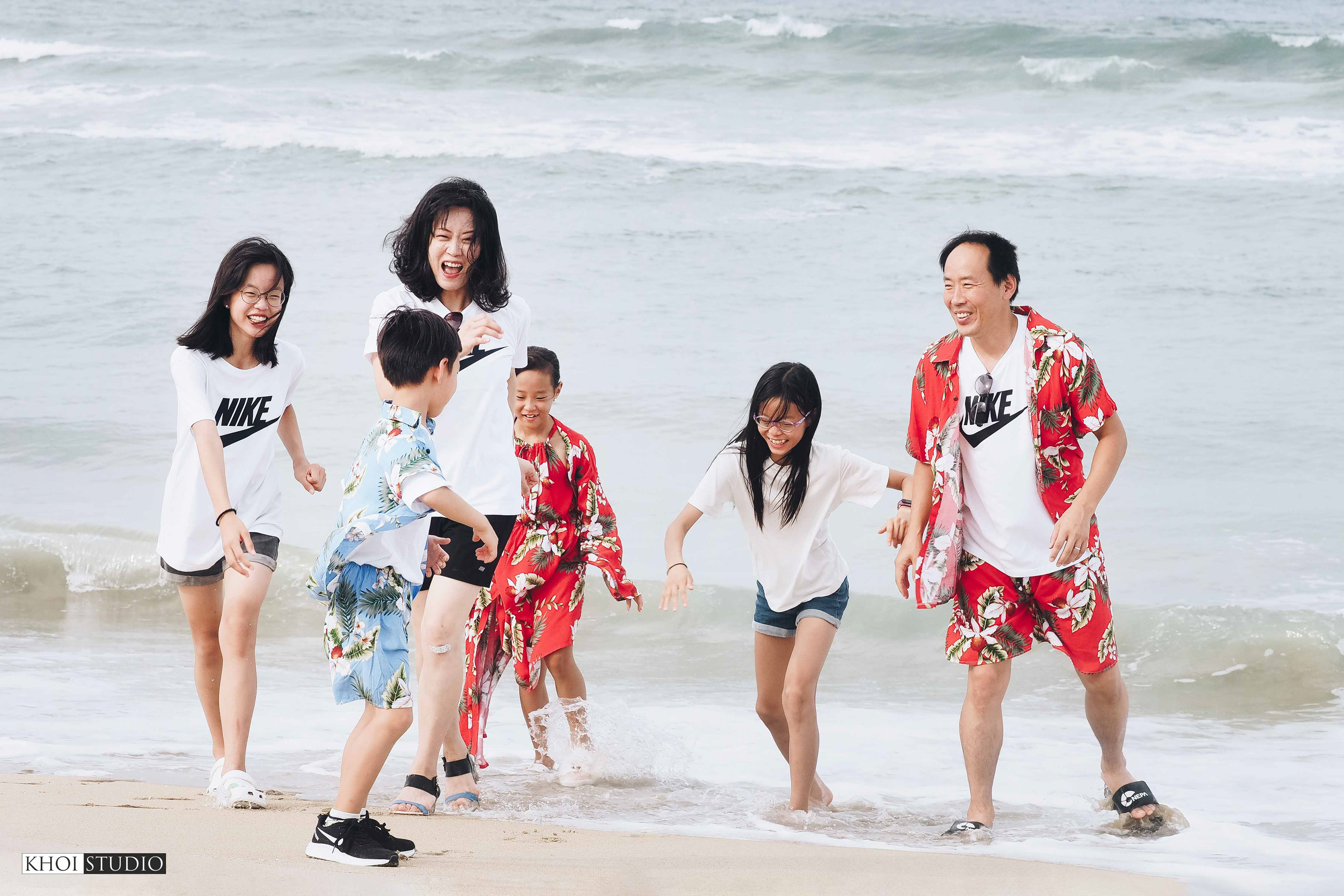 Korean family photo shoot at Danang beach resort - 다낭 해안 리조트에서 한국 가족 사진 촬영