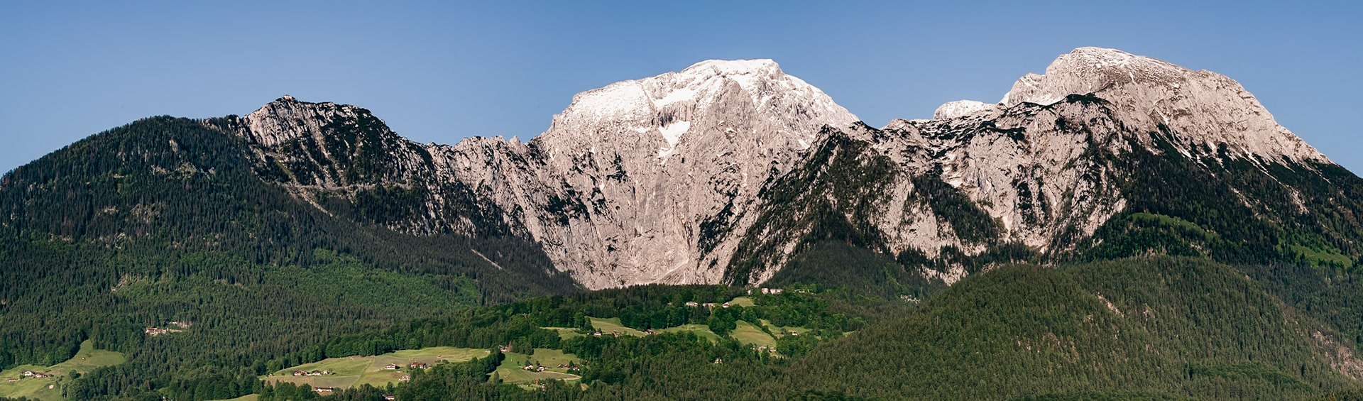 Panorama vom Kehlstein,, hoher Göll und hohes Brett