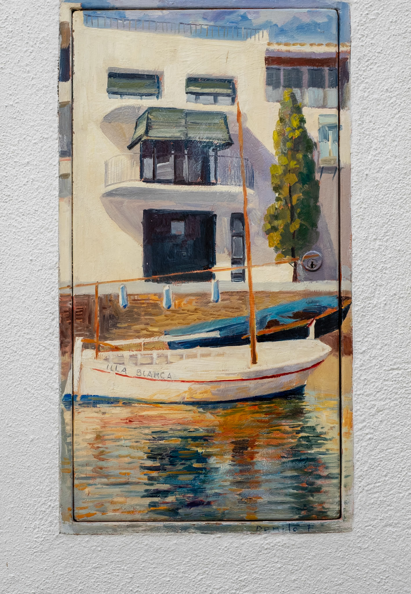 Kunstan der Häuserwand in Cadaqués