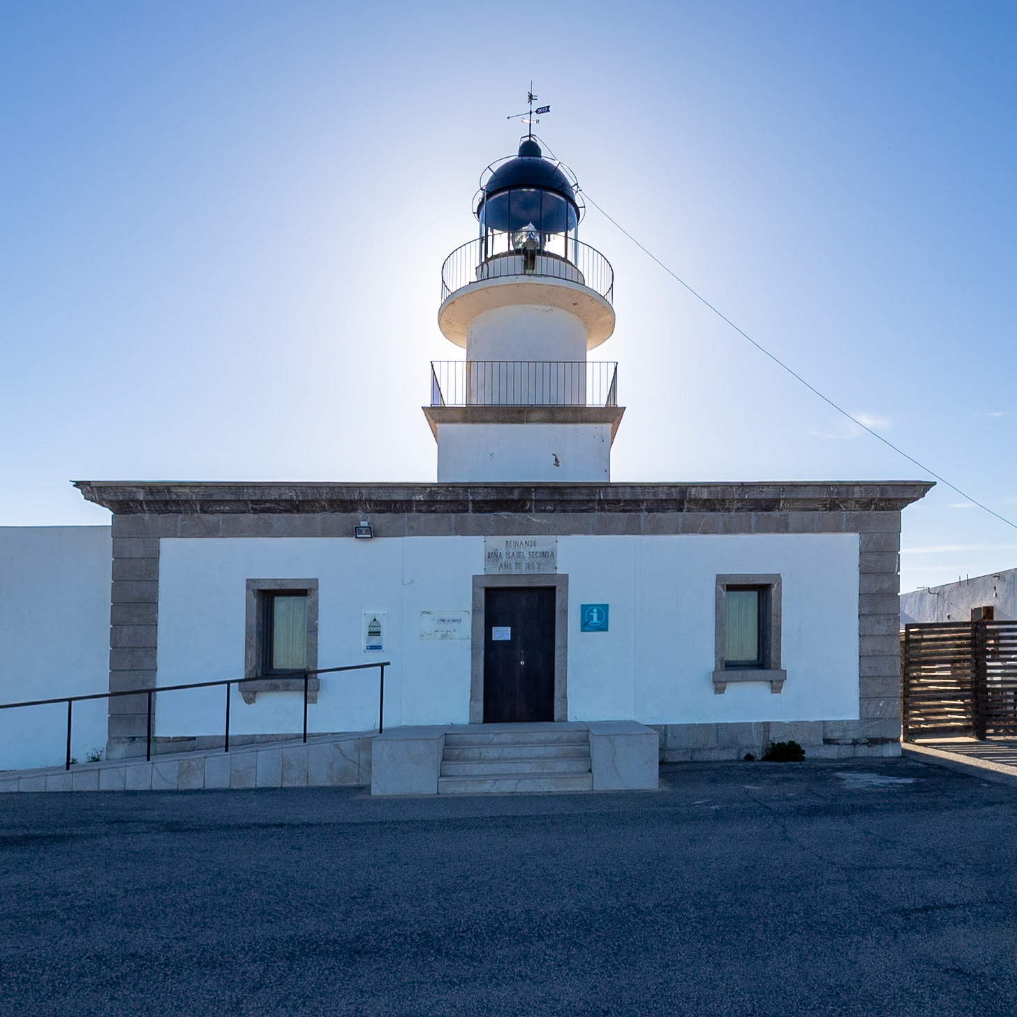 Der Leuchtturm von Cap de Creus im Gegenlicht