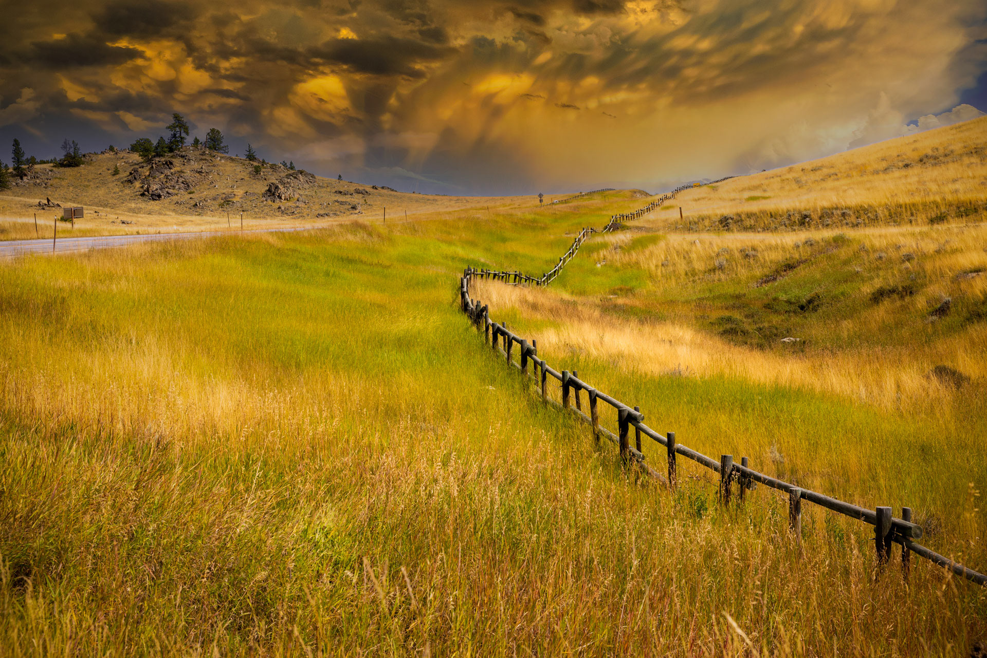 Old Rugged Fence Wyoming
