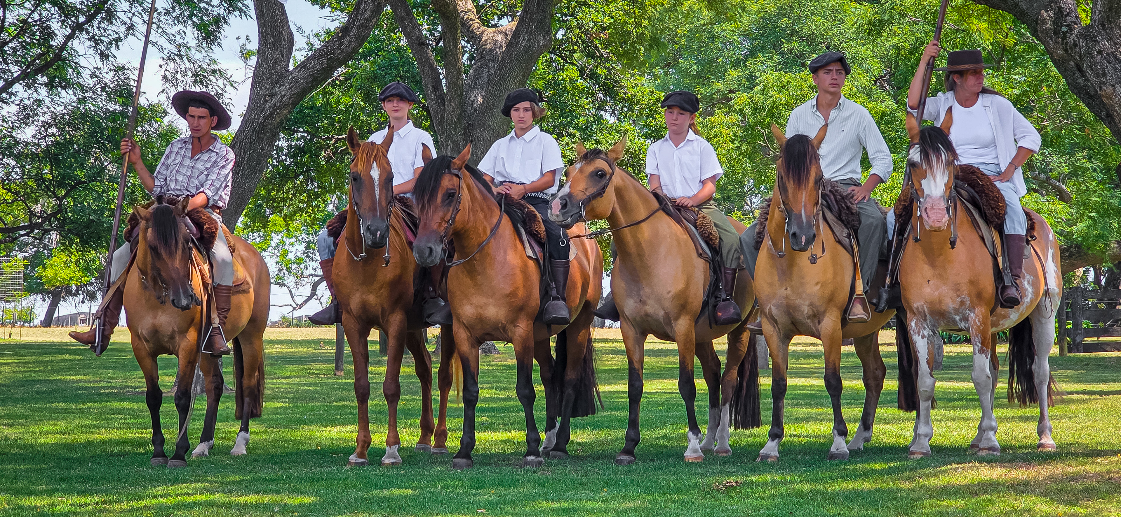 Gauchos at the La Rábida Cattle Ranch in Uruguay 