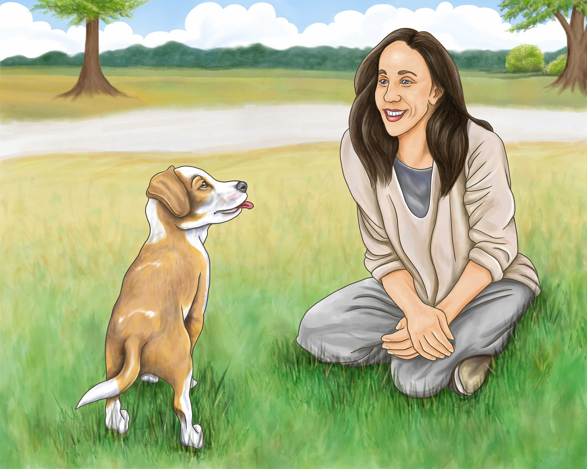 Barnaby meets his new mom