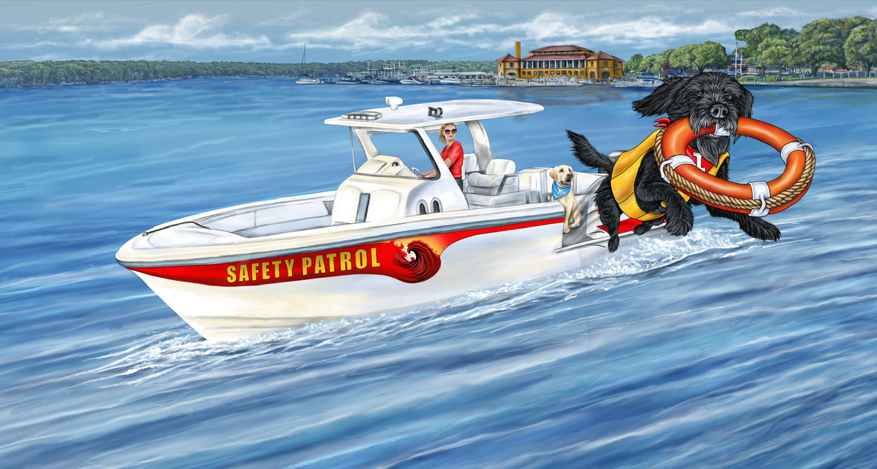 Second book in series coming soon. Safety Patrol Dog cover art by Joan Zander Millard, ZeeeArts