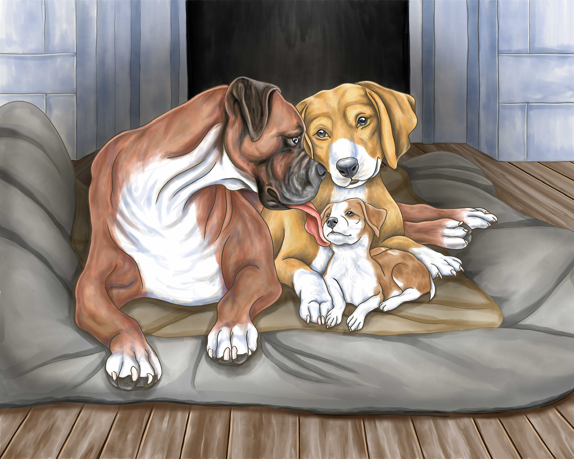 Barnaby with his parents