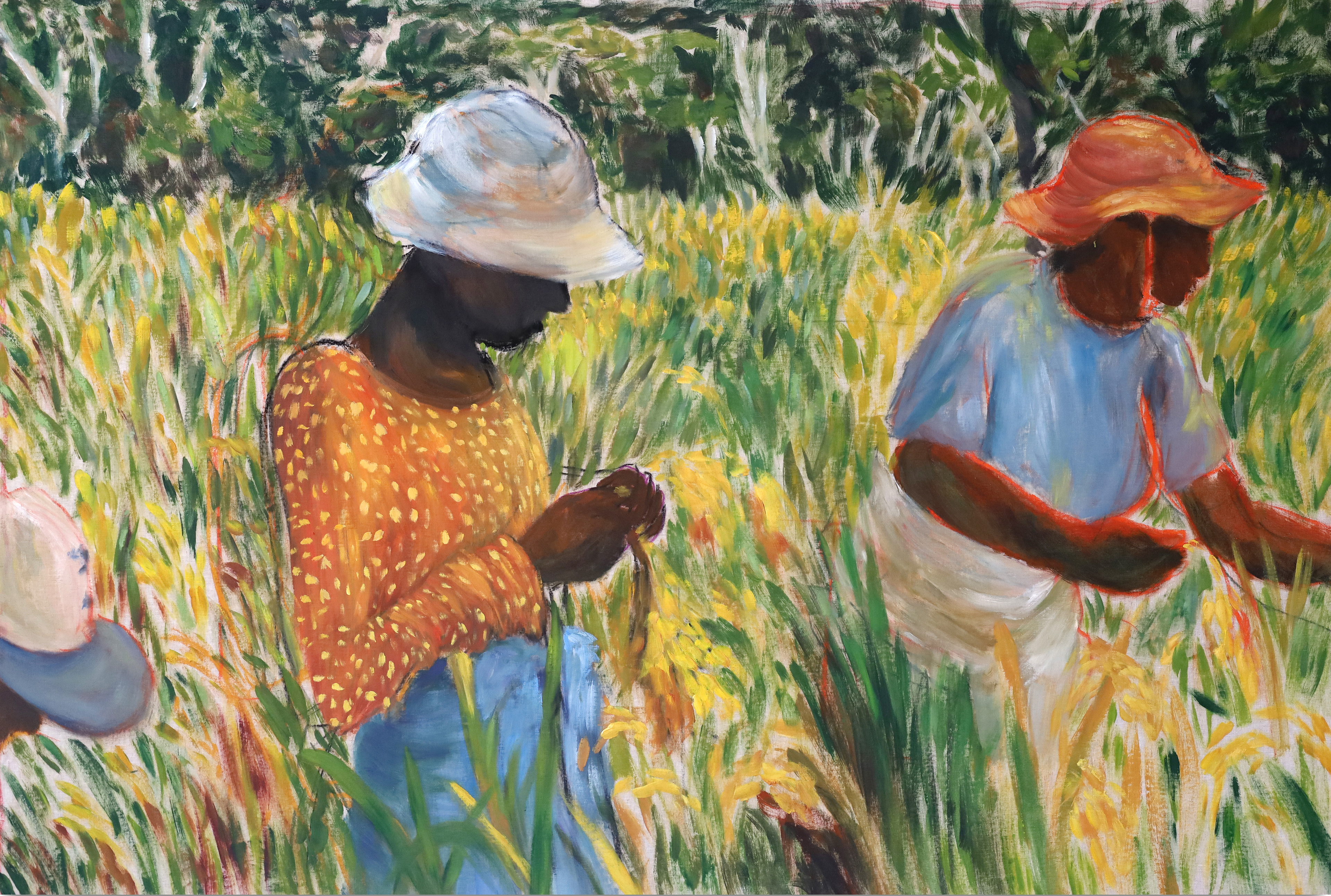 Os ventos falam, 2024. Oil on linen. 125 x 200 cm.