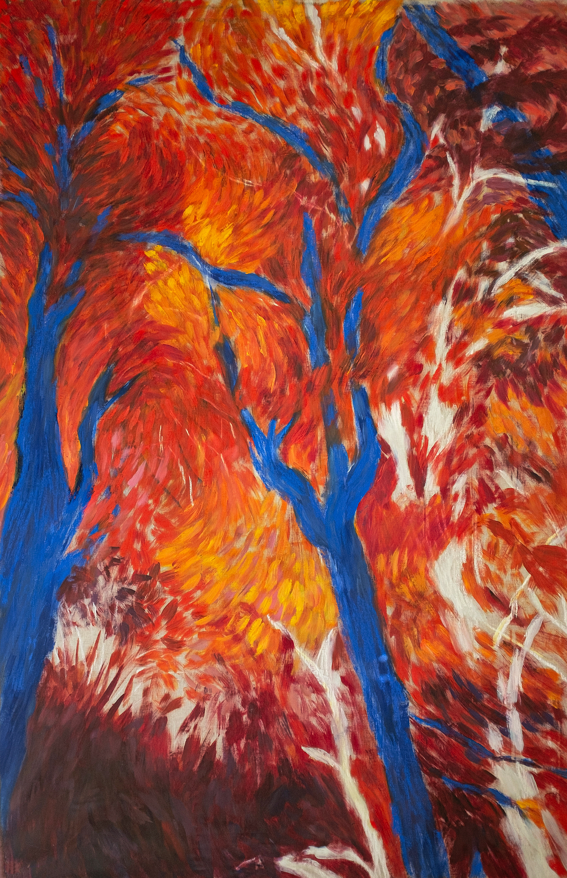 Anseio original 3, 2024. Oil and pastel on linen. 195 x 124 cm.