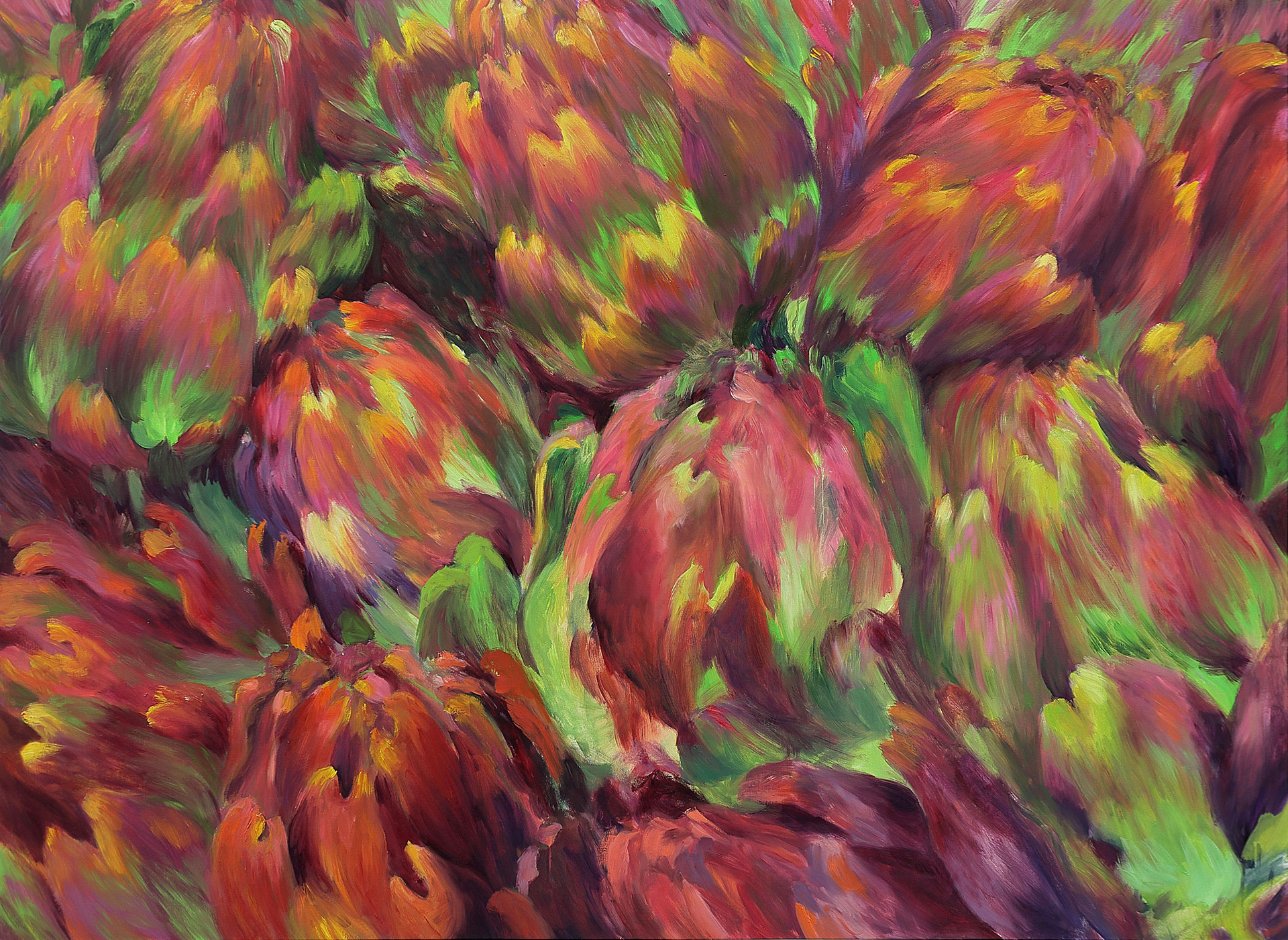 Coração , 2023. Oil on canvas. 155 x 205 cm.
