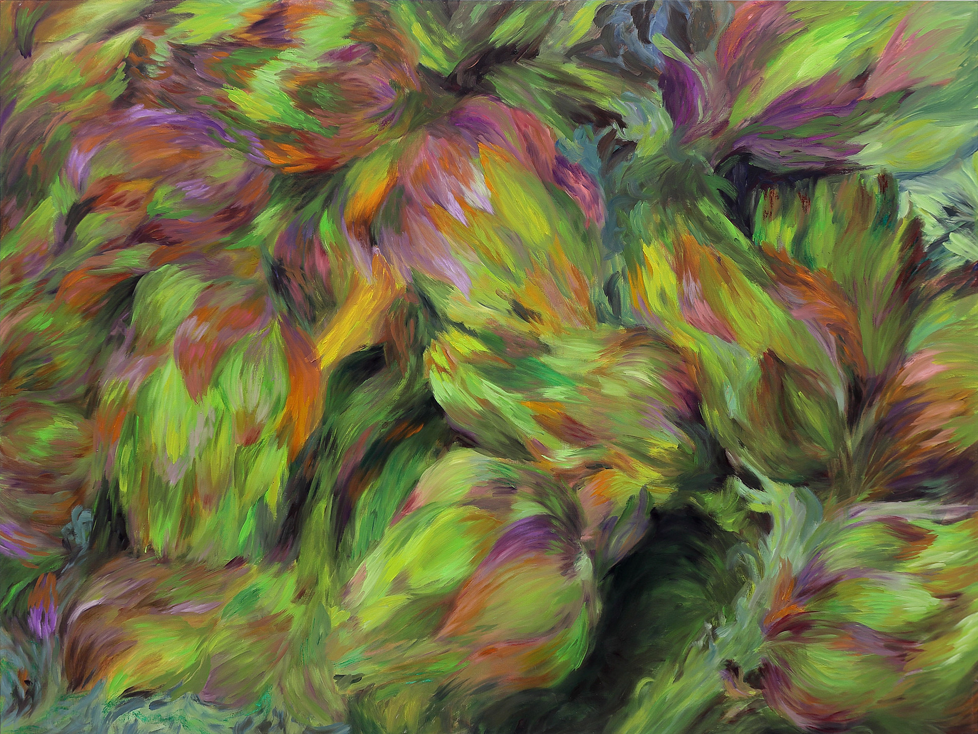 Cynara n2, 2023. Oil on canvas. 155 x 205