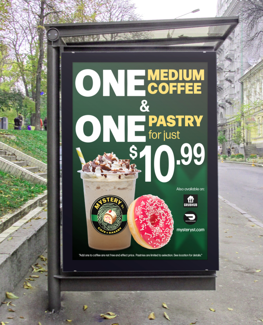 Bus Ad designed by myself and later collaborated with Daijuan Williams. Mockup created in Adobe Photoshop.
