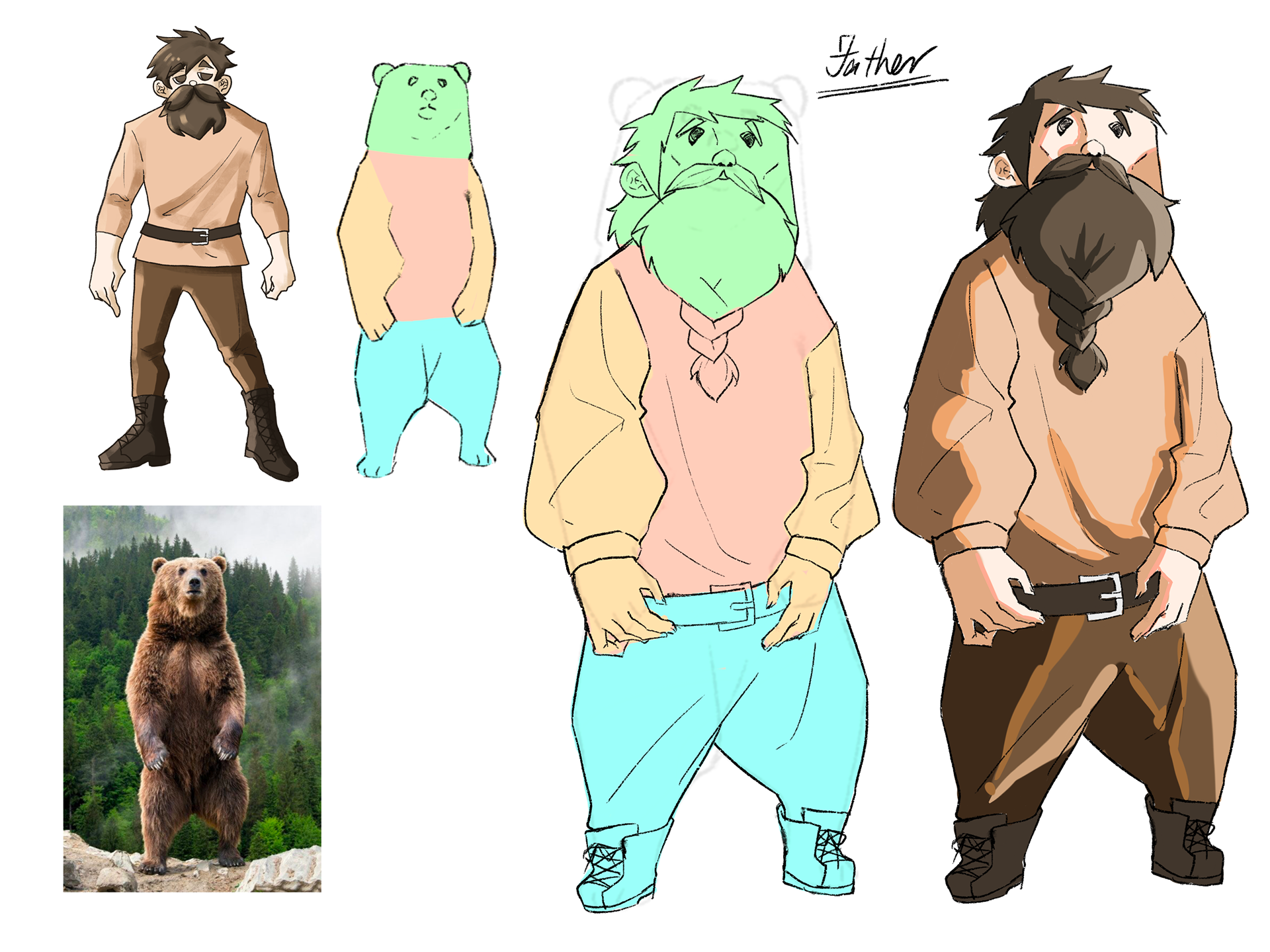 Initial Character Design - Father