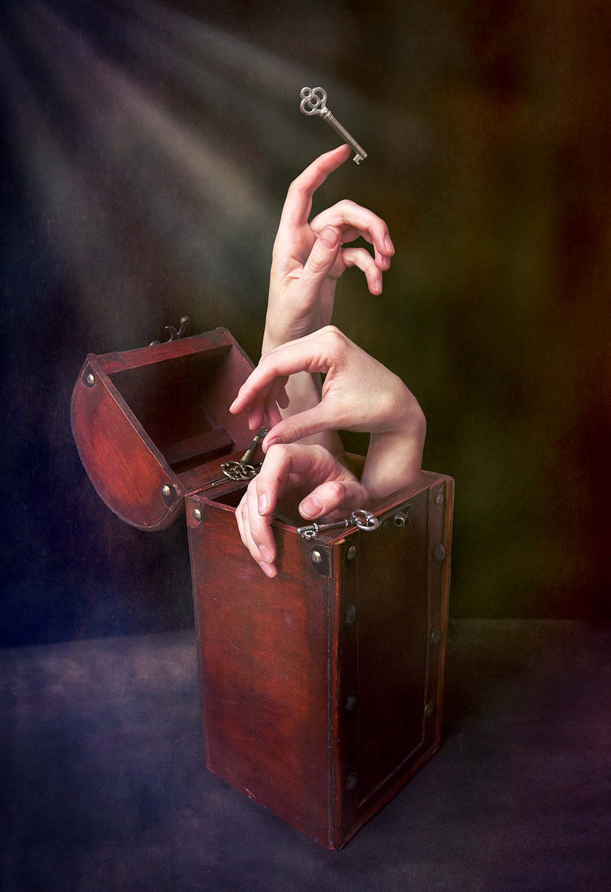 Hands - Box Triptych