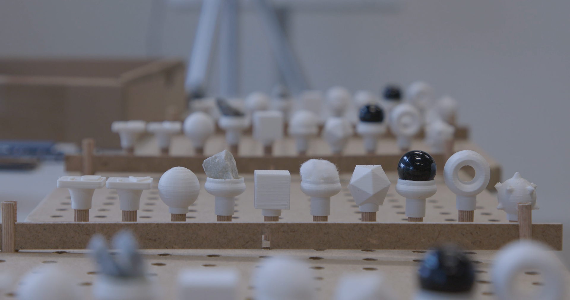 The differen haptic pins fully assembled and ready to go