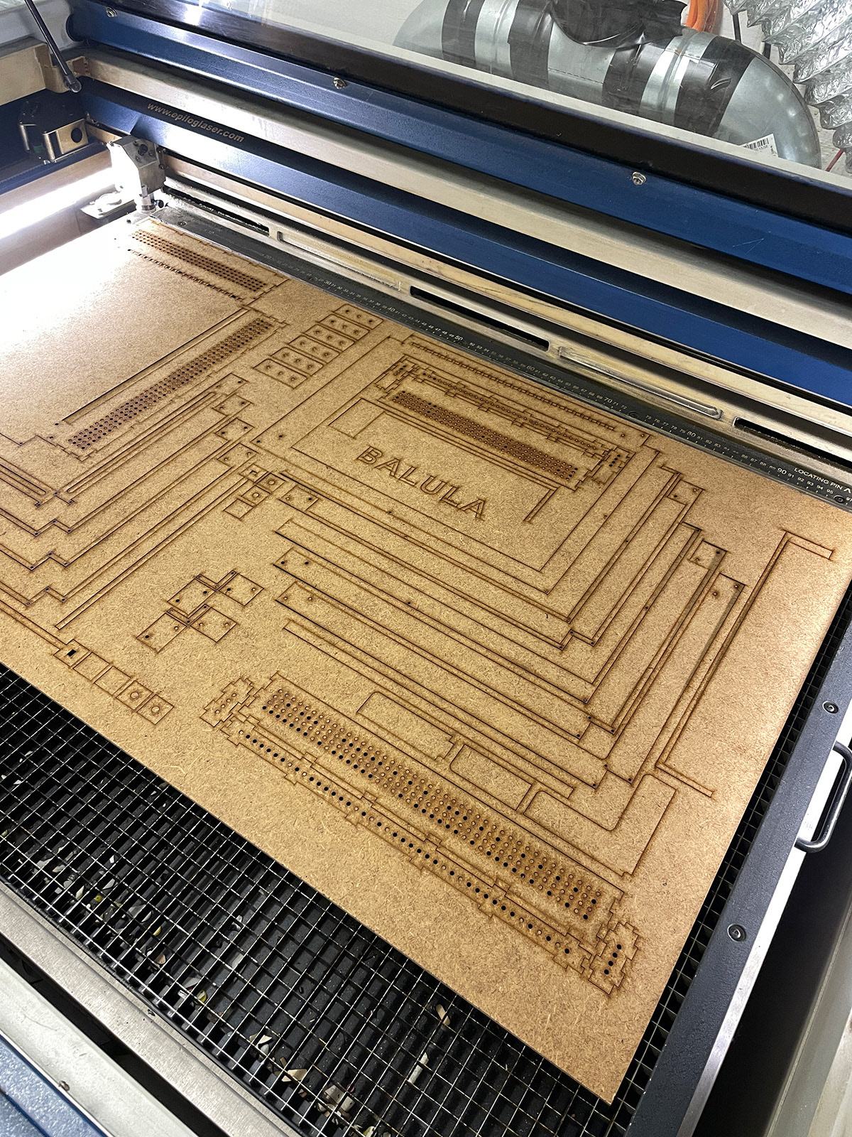MDF parts of the coordinate system
