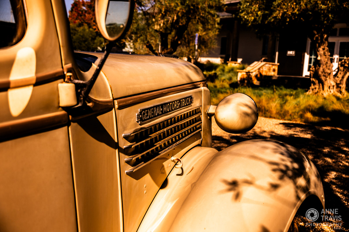 Vintage truck at Merriam Vineyards in Healdsburg, CA
