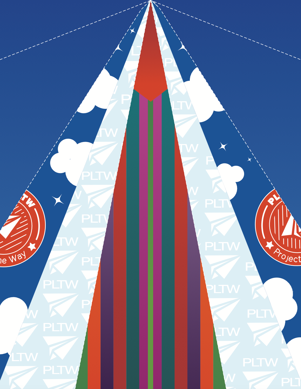 Paper airplane front