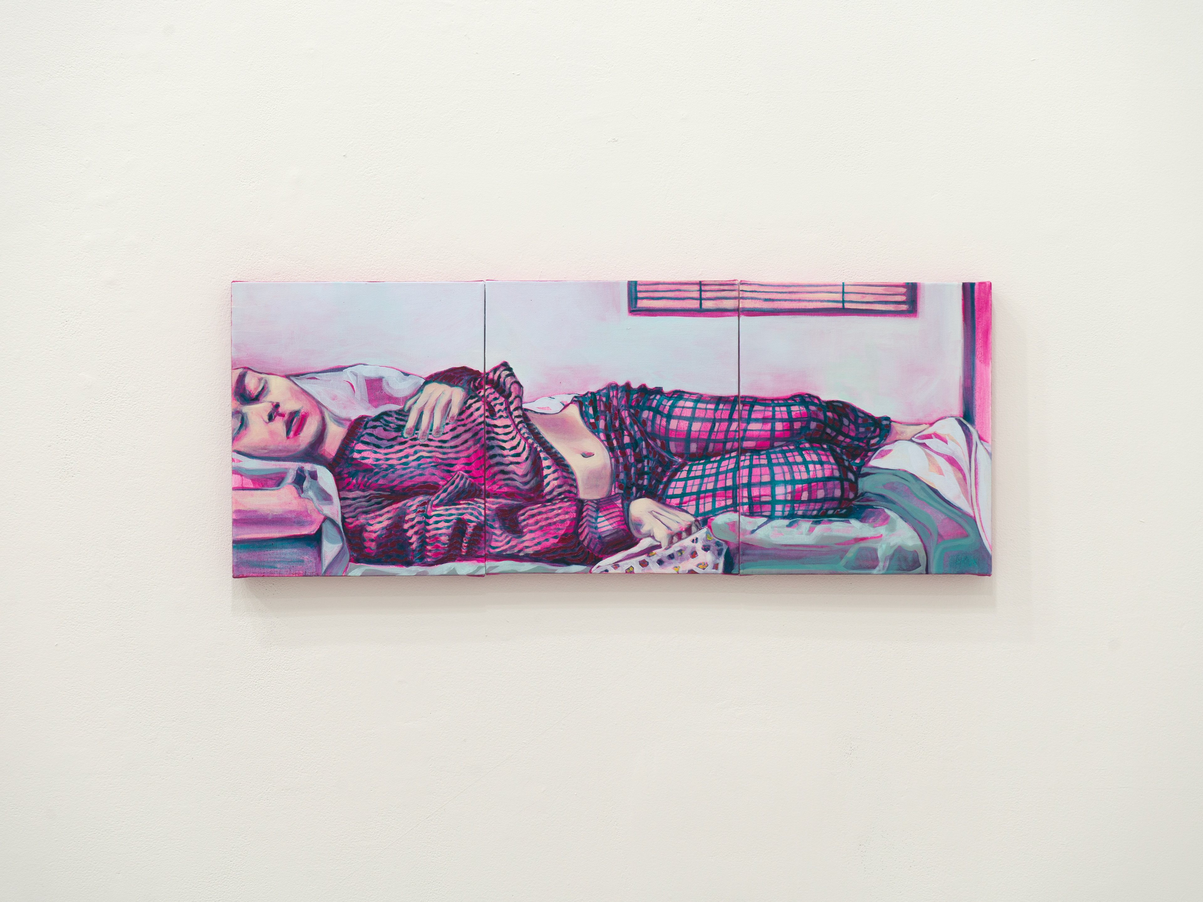 Untitled Sleeper (Pink and Green), February 2023.