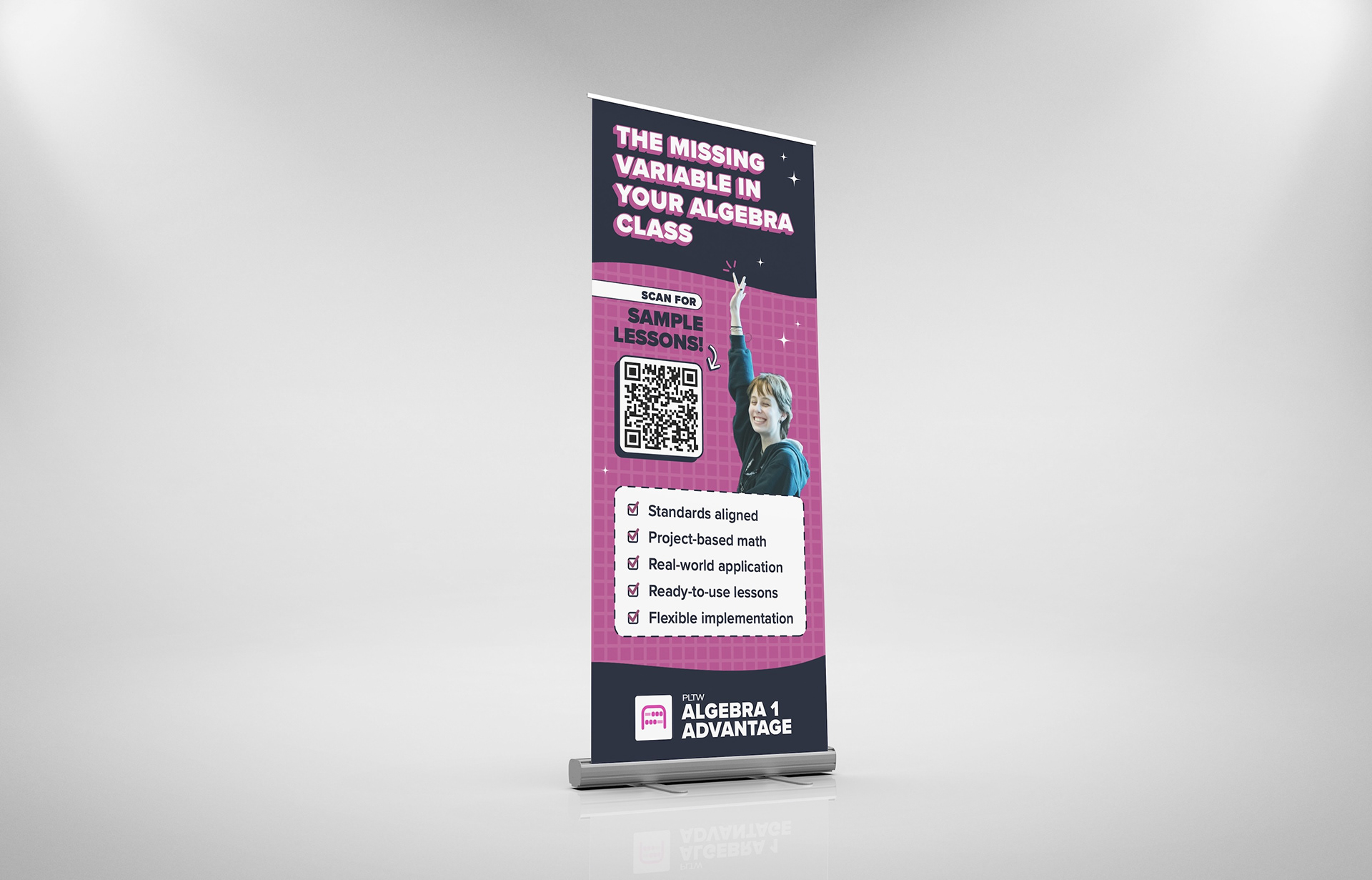 Standing banner