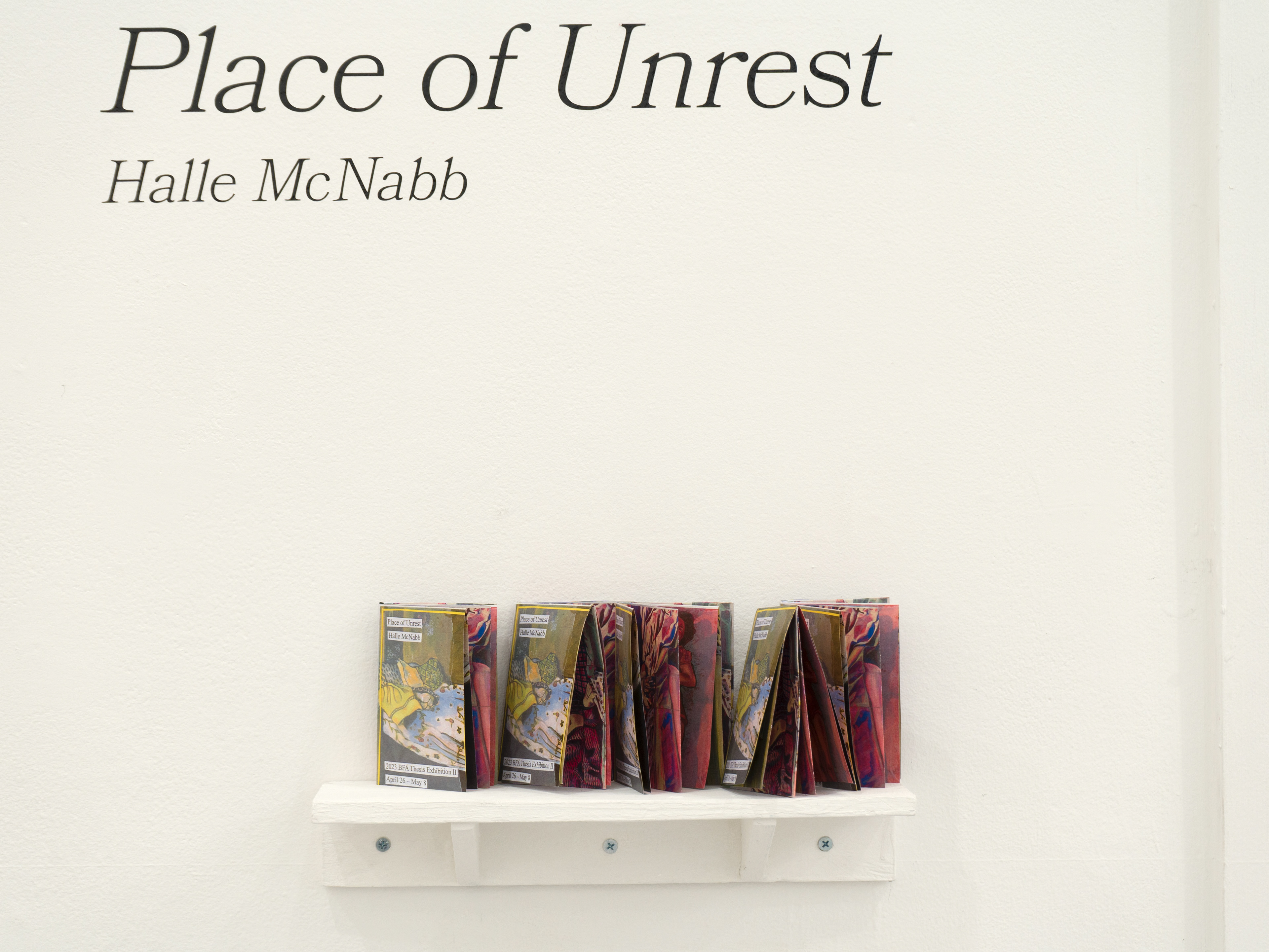 Exhibition view, detail.