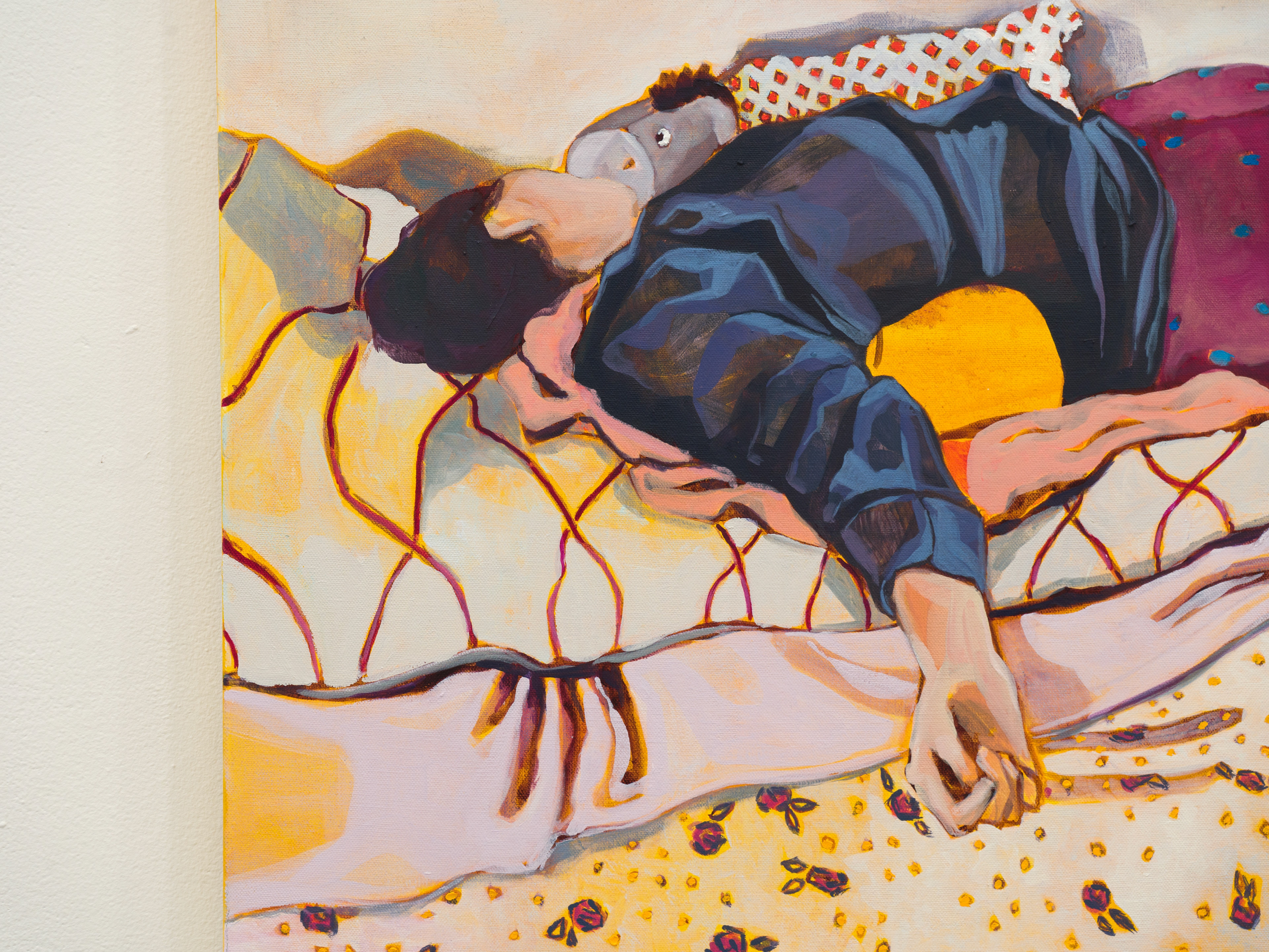 Untitled Sleeper (Yellow), detail.