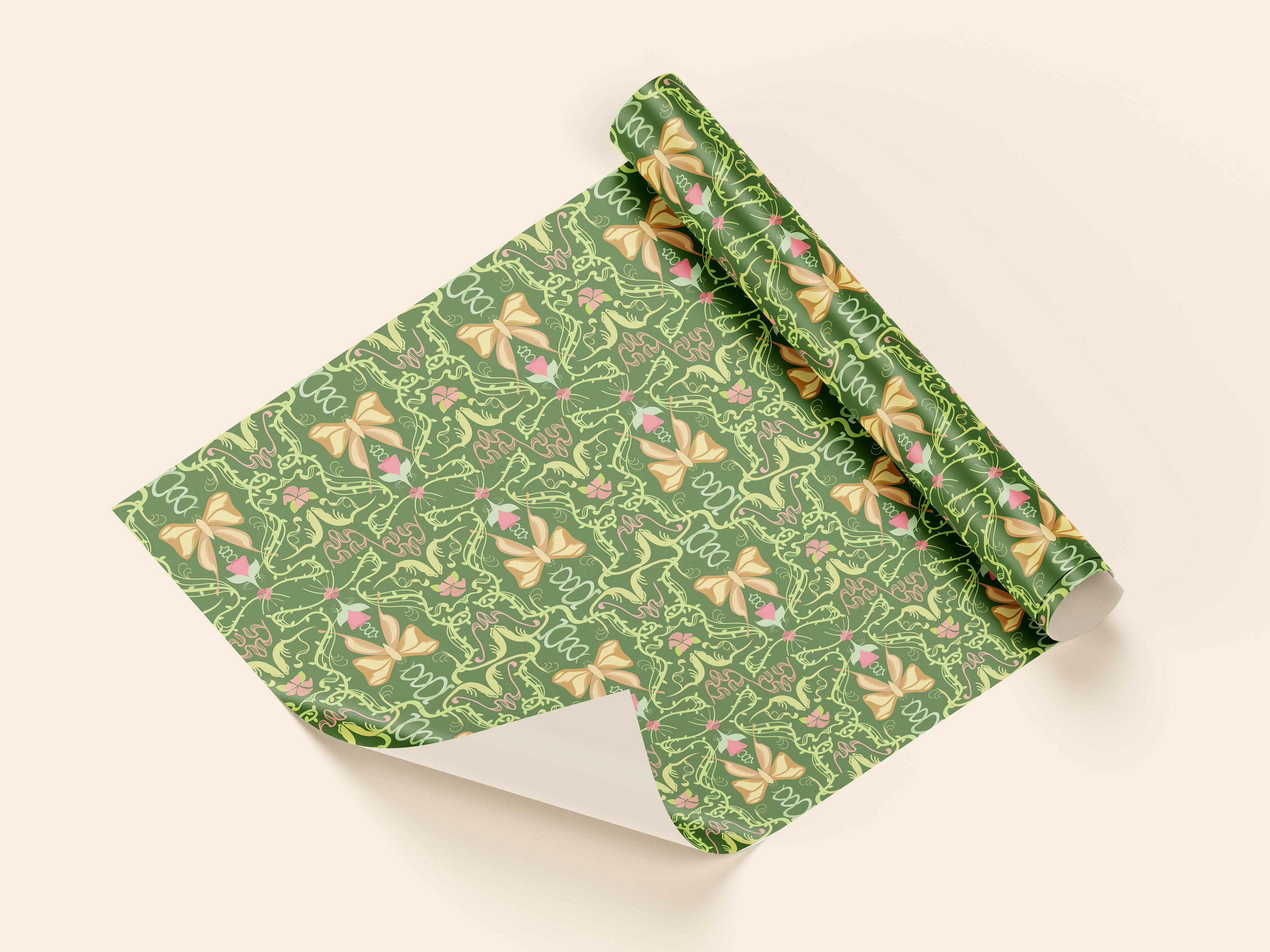 Original Color Palette - Gift Wrap Mockup