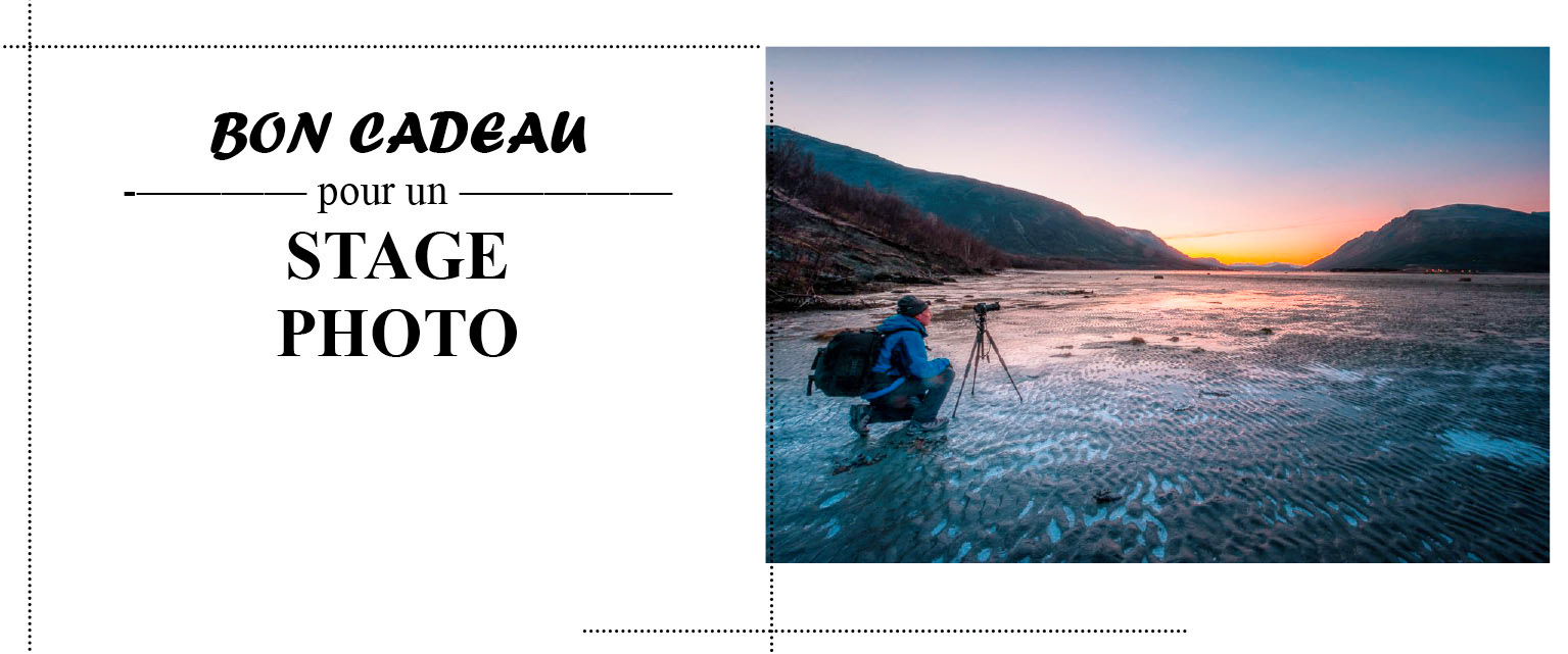 Bon cadeau pour stage photo