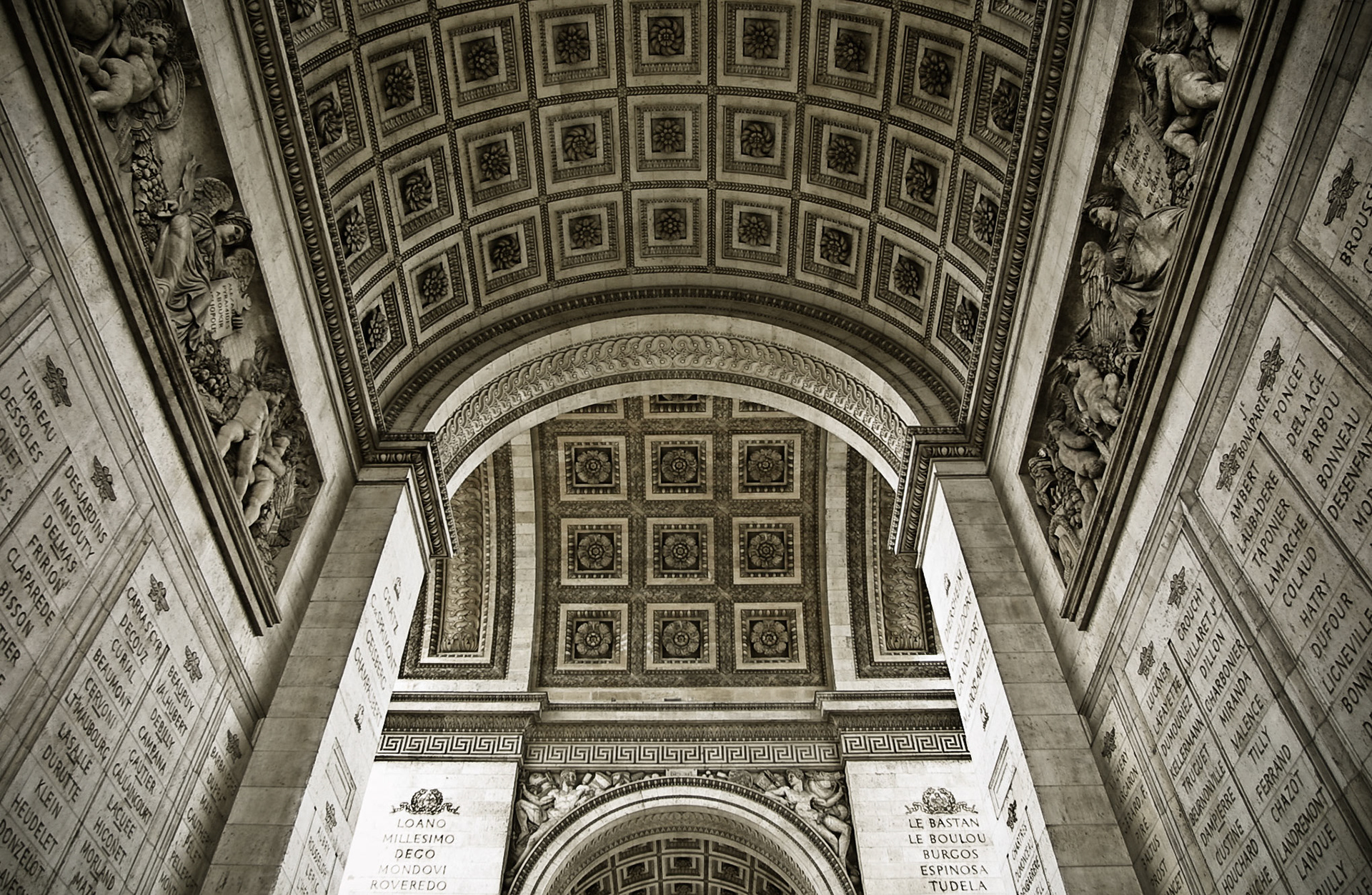 Under the Arc de Triomphe  - Paris, France 2002
