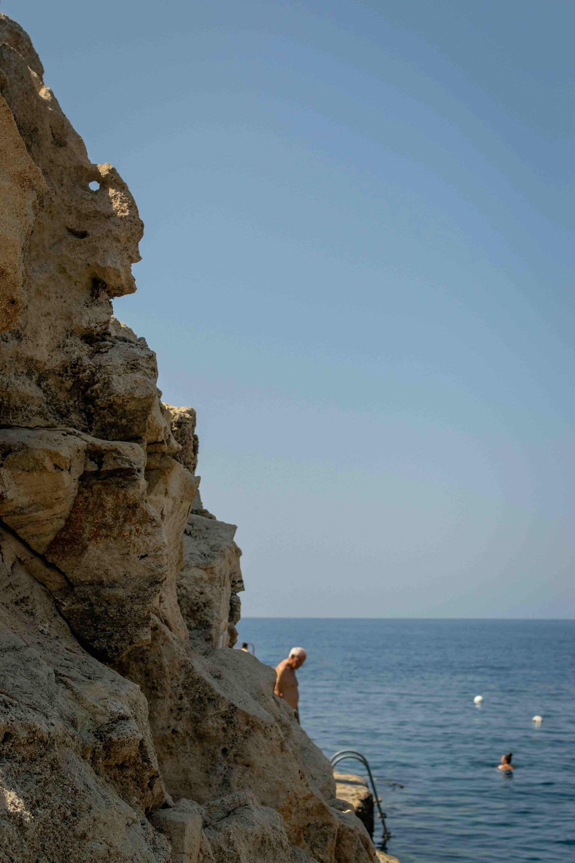 Paddling in the mediterranean