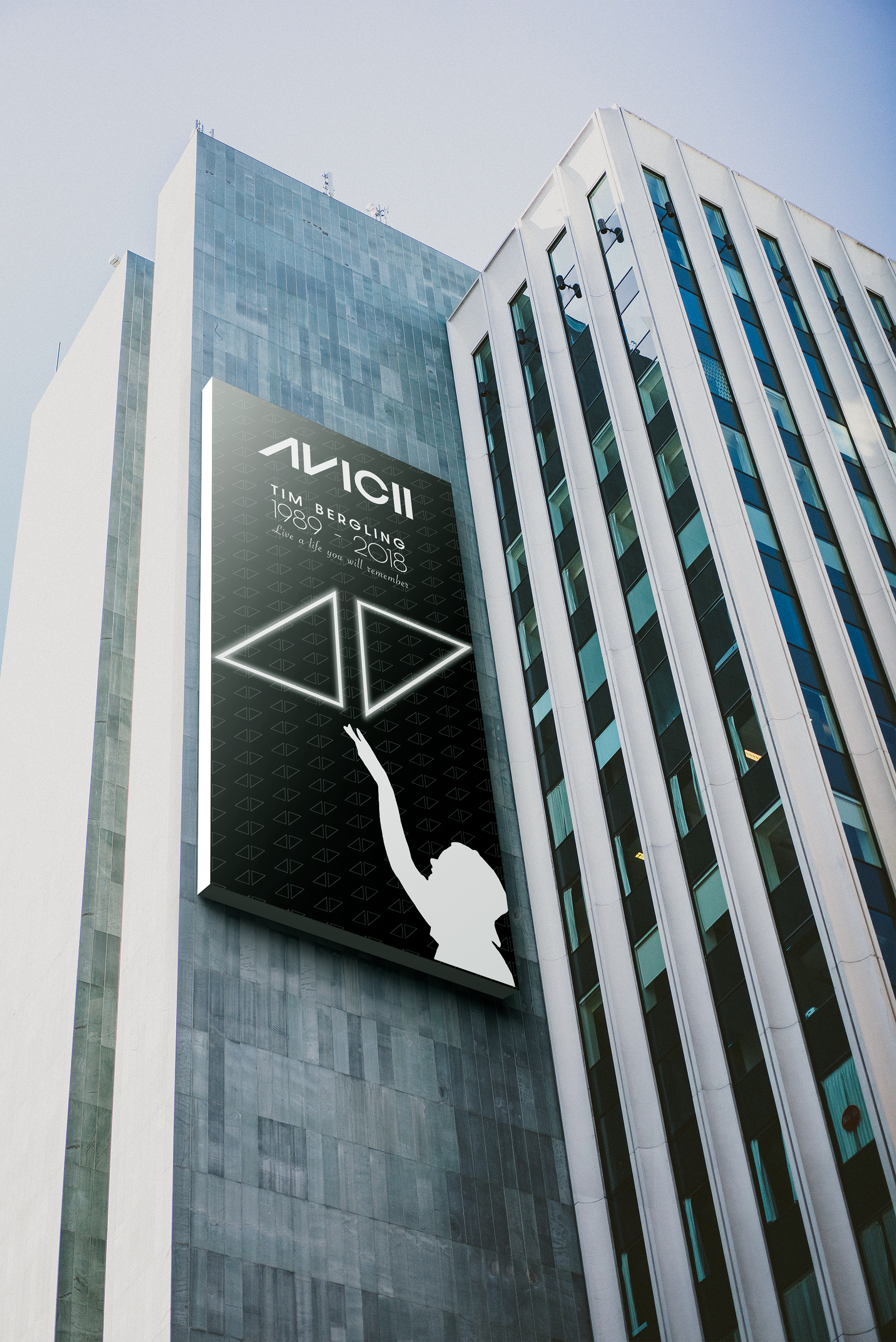 Conception d'affiches en hommage à Avicii