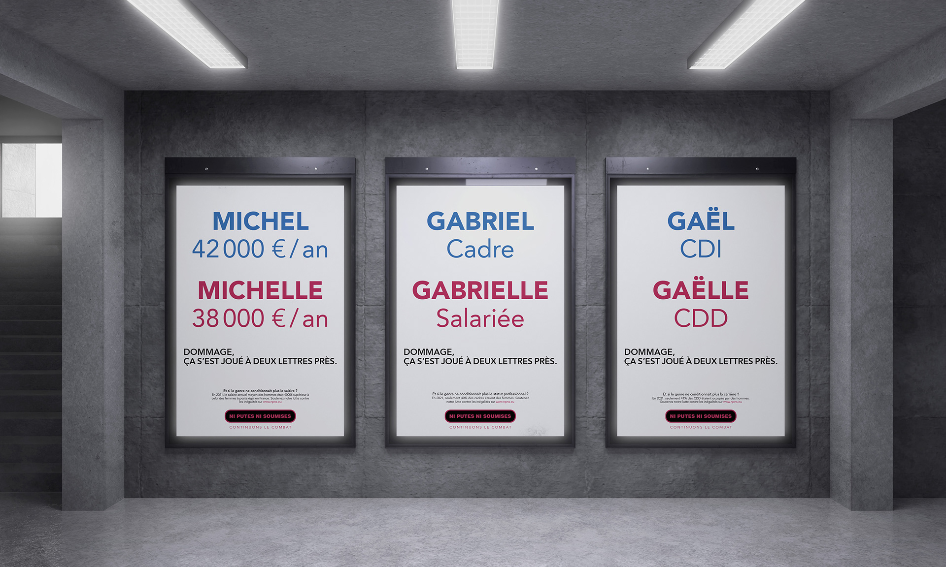 Conception d'une campagne pour l'association Ni Putes Ni soumises