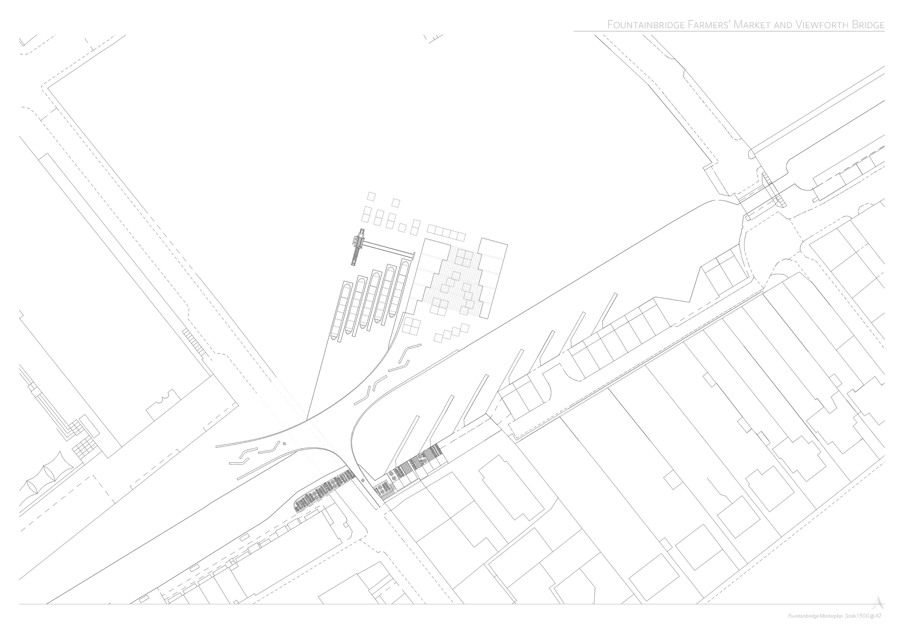 Plan of the dock and Farmer's Market