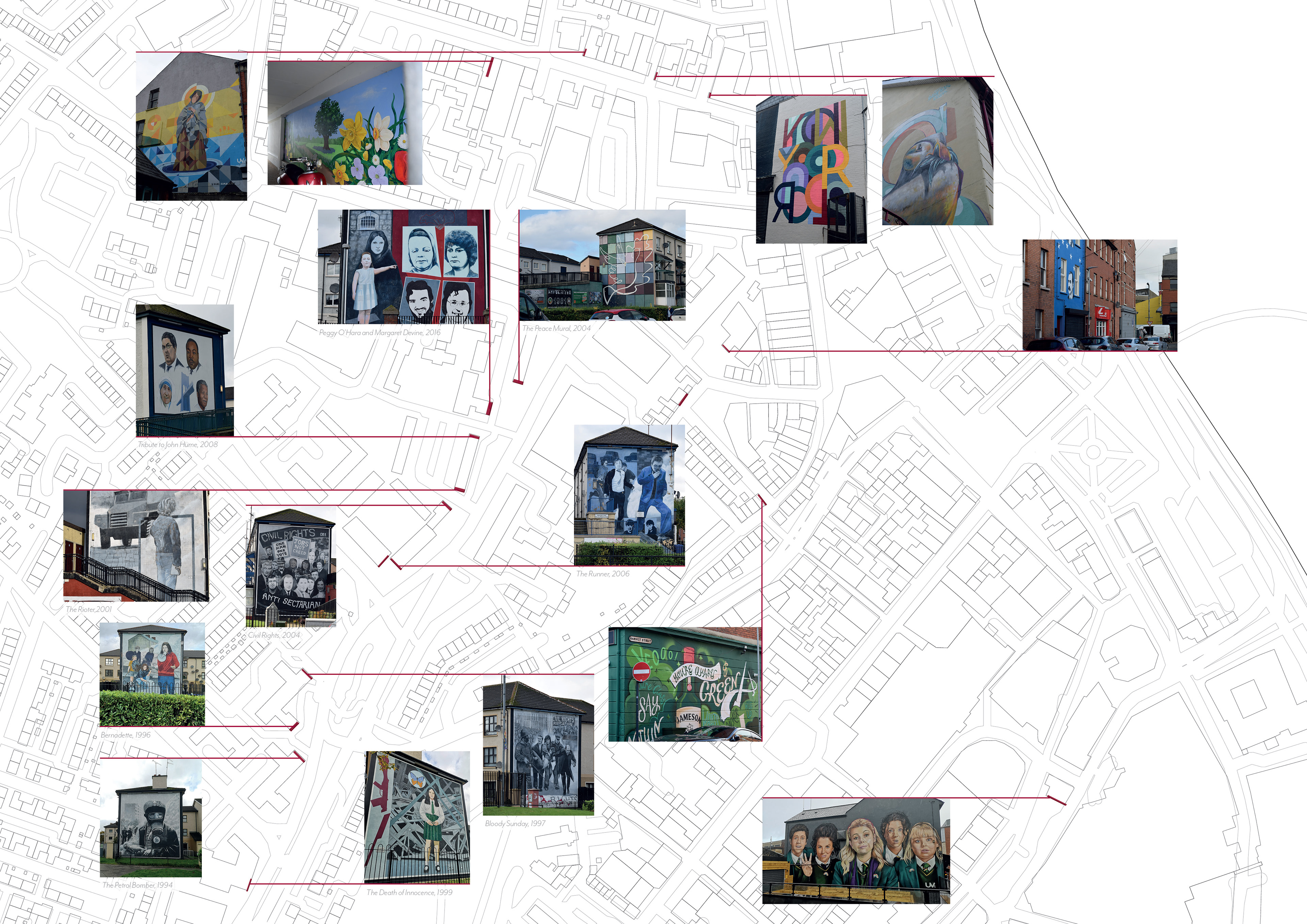 Exploring the painted murals of Derry