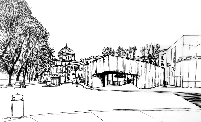 Exterior Street Sketch